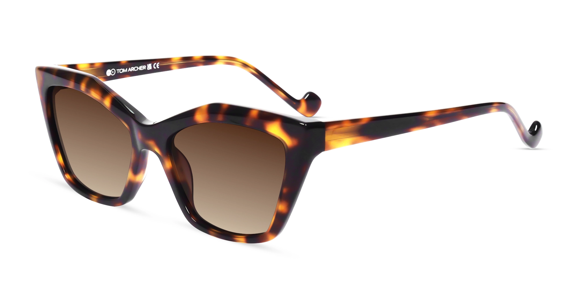 Funky Tortoise Cat-Eye Frame With Brown Tint Sunglasses-3 Funky Tortoise Cat-Eye Frame With Brown Tint Sunglasses-3