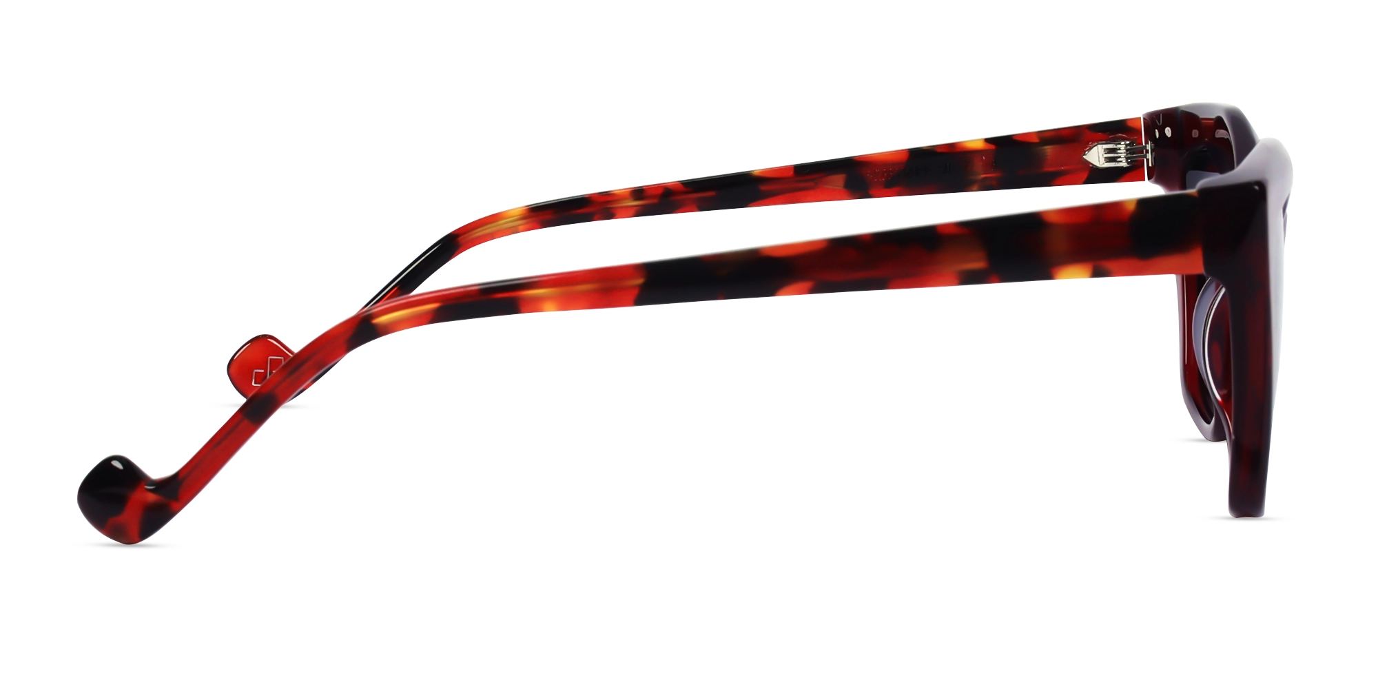 Funky Cherry Red Frame With Grey Tint Sunglasses-4