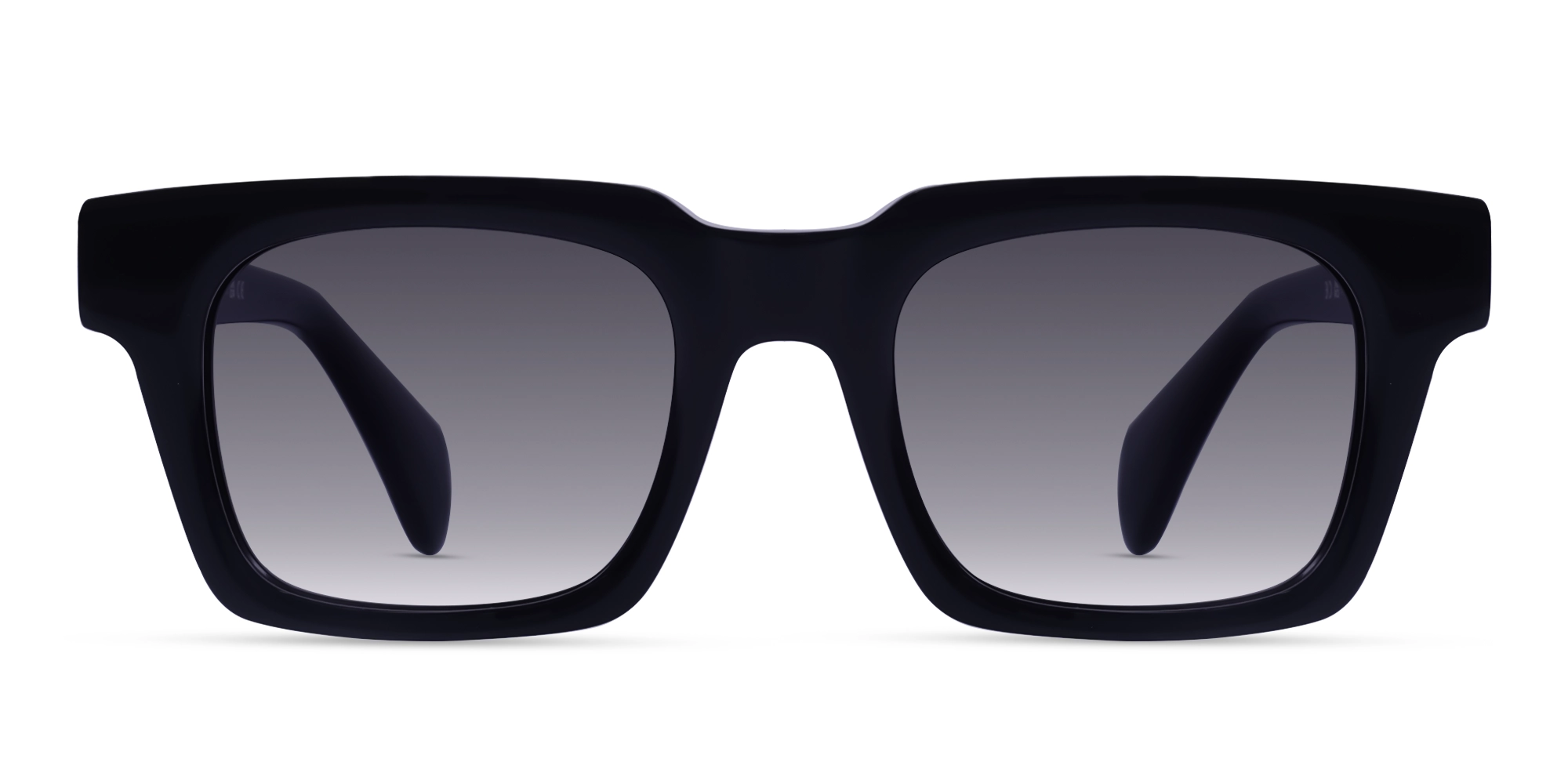 Black Frame With Dark Grey Gradient Tint Sunglasses-1