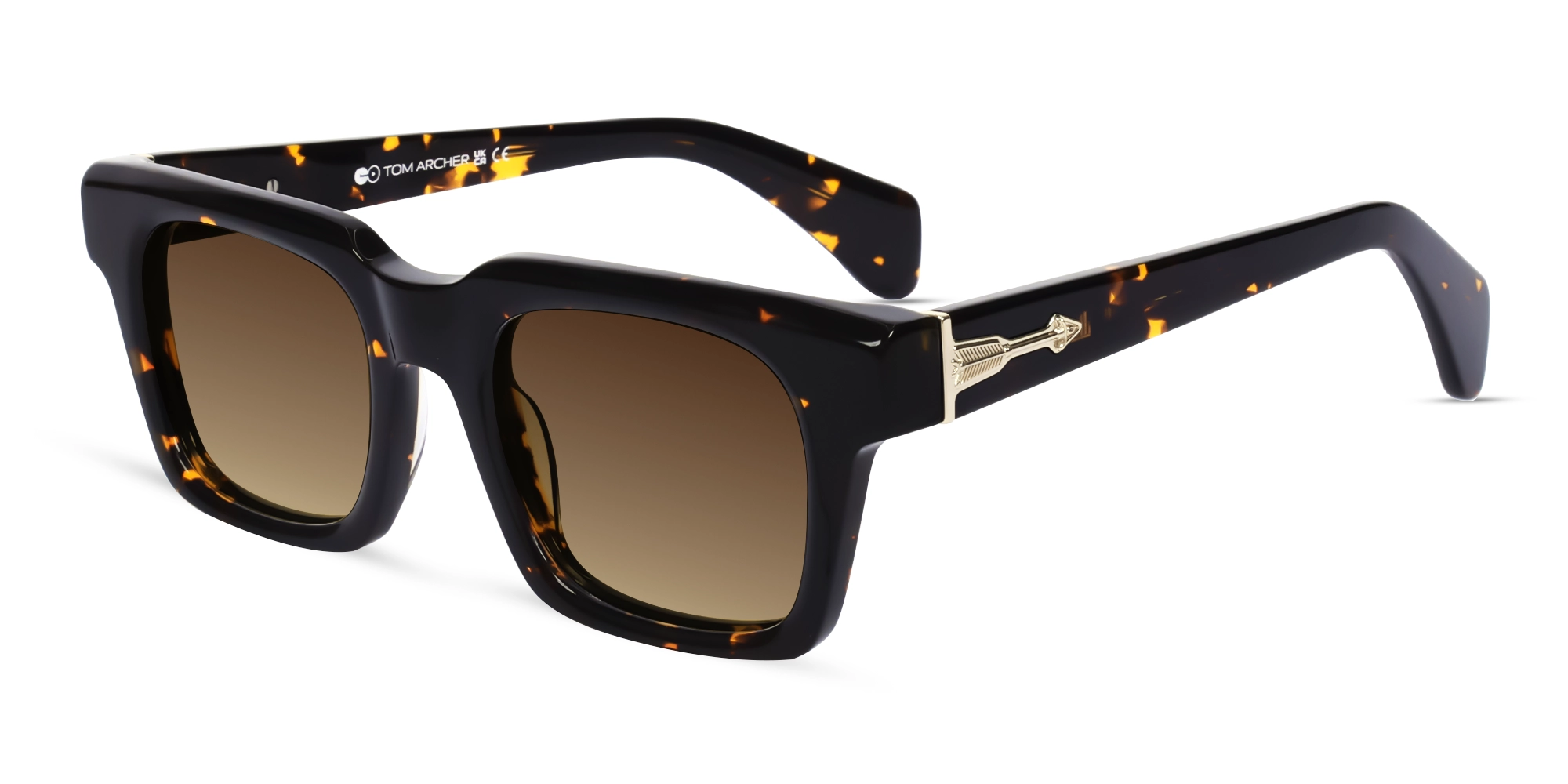 Dark Tortoise Frame With Brown Tint Sunglasses-3