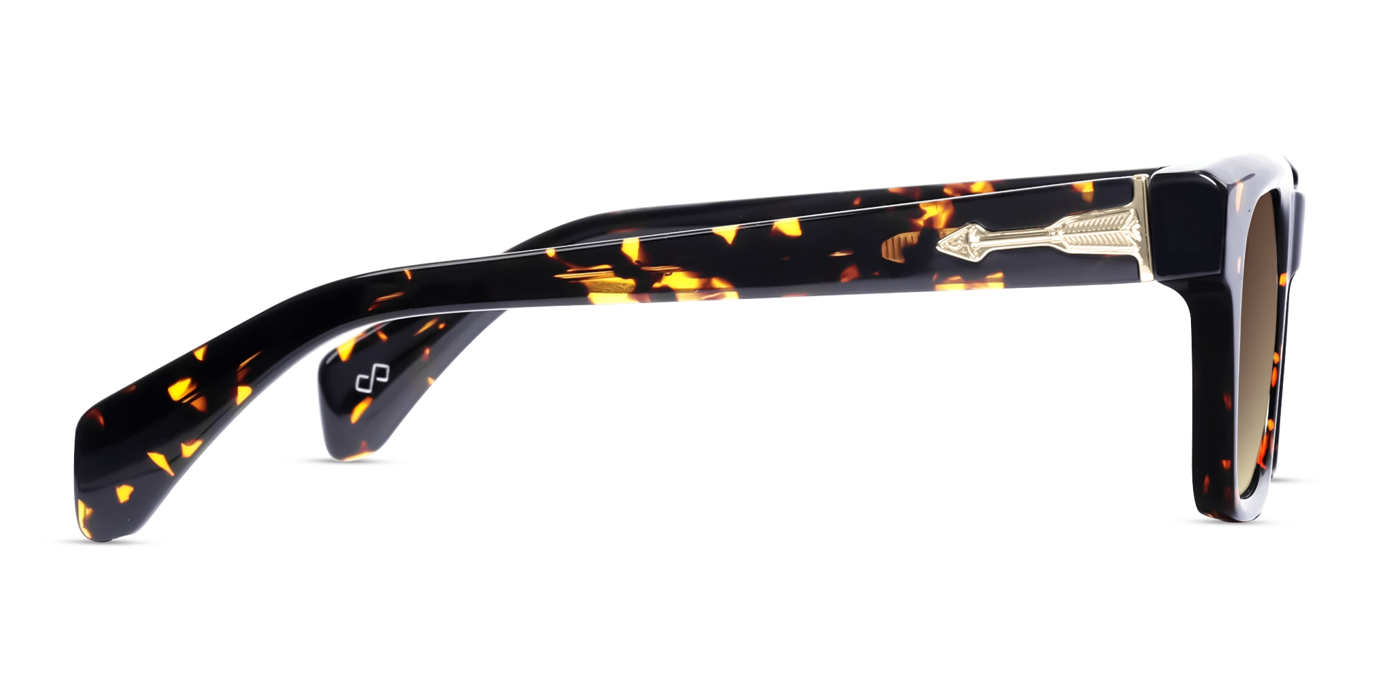 Dark Tortoise Frame With Brown Tint Sunglasses-4