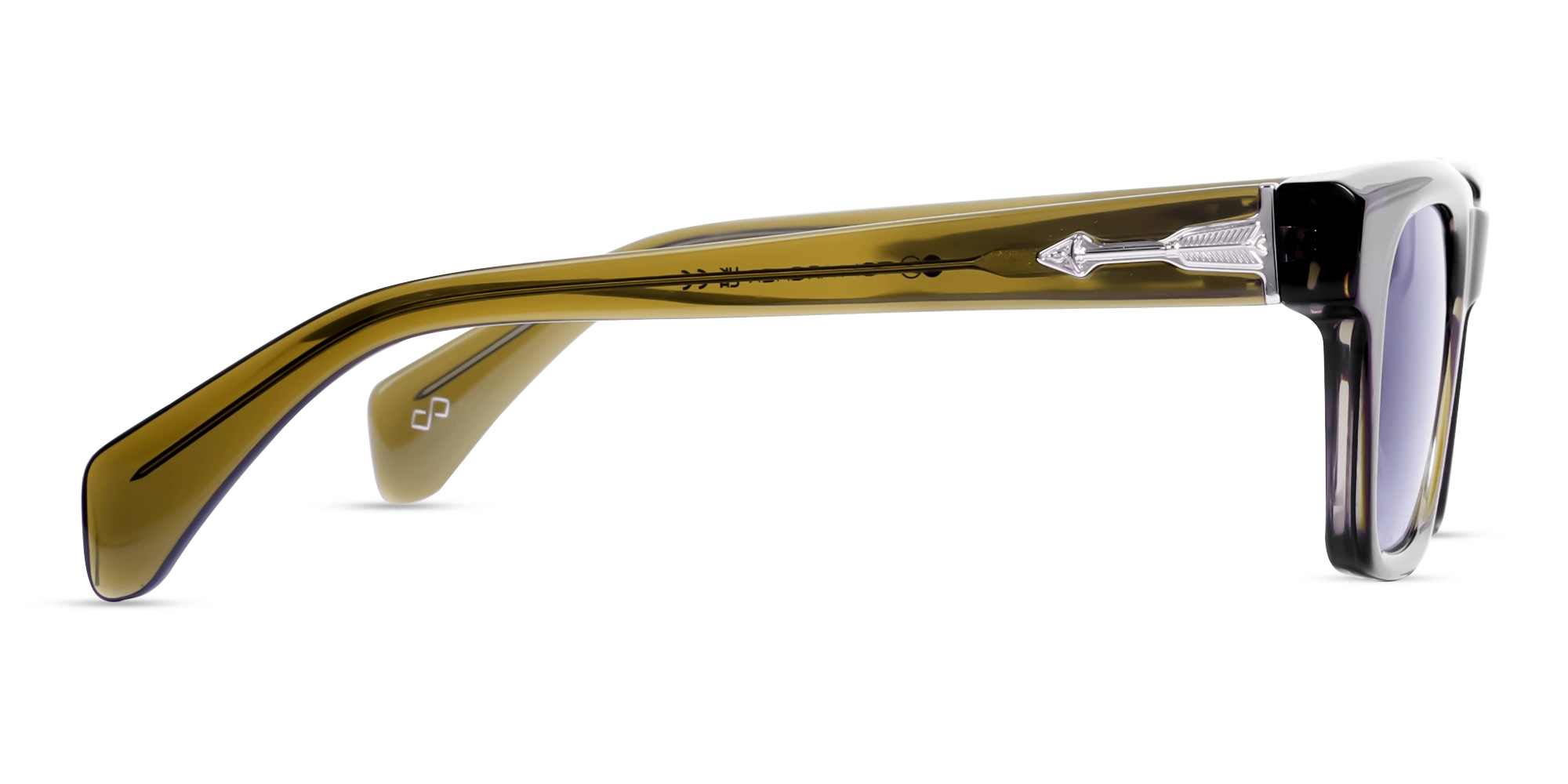 Crystal Jalapeno Square Frame With Grey Tint Sunglasses-4