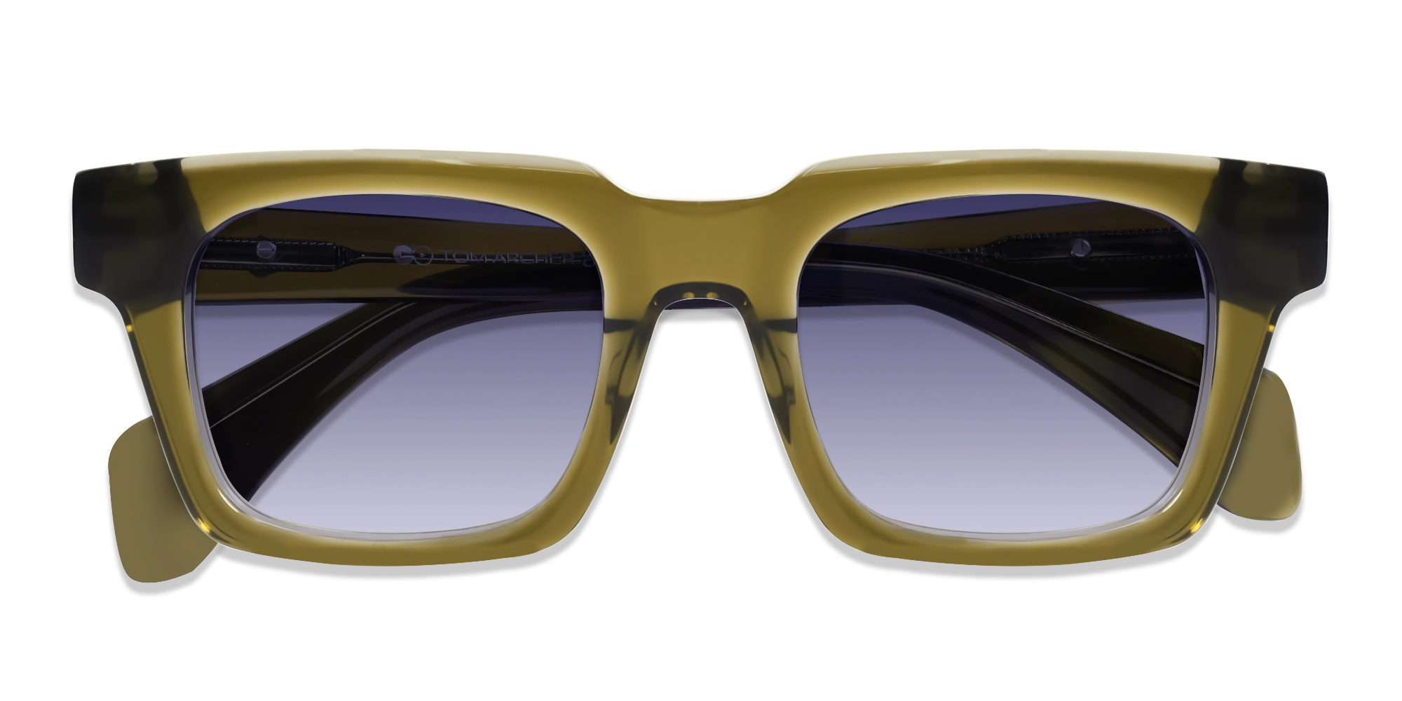 Crystal Jalapeno Square Frame With Grey Tint Sunglasses-6