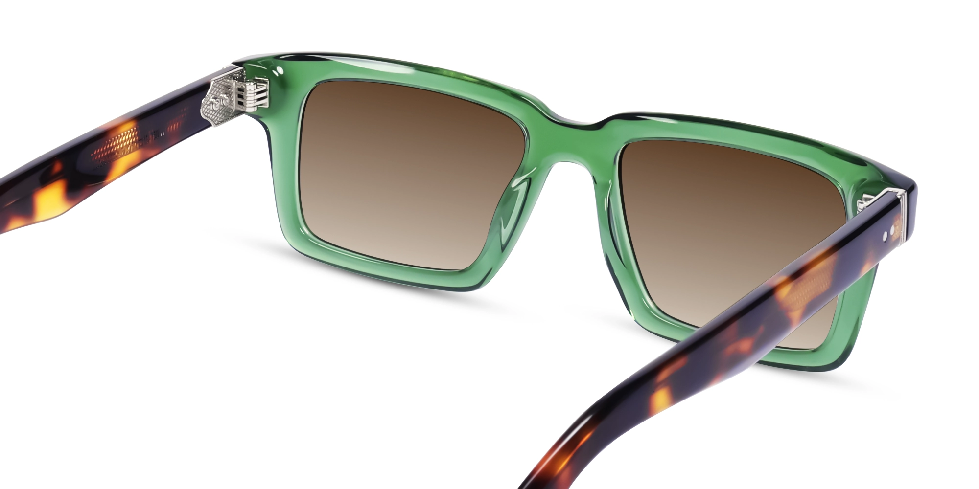 Crystal Gin Green Frame With Brown Tint Sunglasses-5