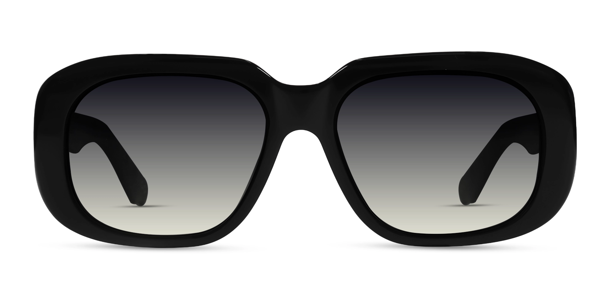 Black Oversized Square Frame With Dark Grey Tints-1