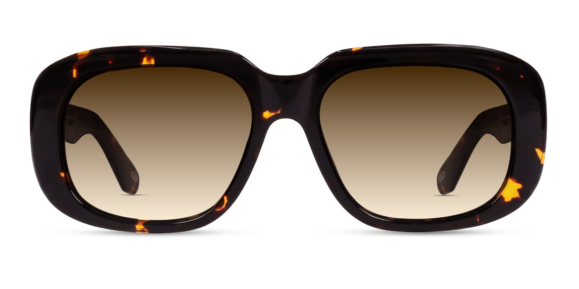 Havana Tortoise Square Frame With Brown Tint Sunglasses-1 Havana Tortoise Square Frame With Brown Tint Sunglasses-1