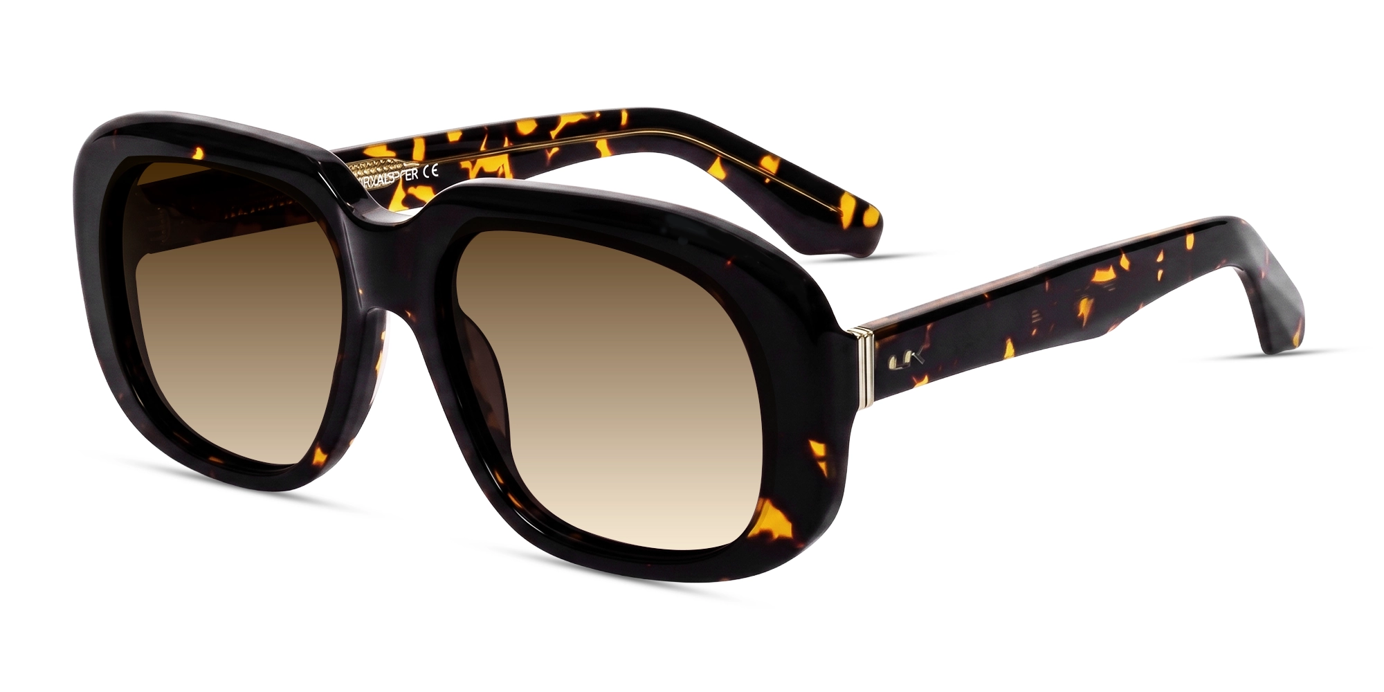 Havana Tortoise Square Frame With Brown Tint Sunglasses-3 Havana Tortoise Square Frame With Brown Tint Sunglasses-3