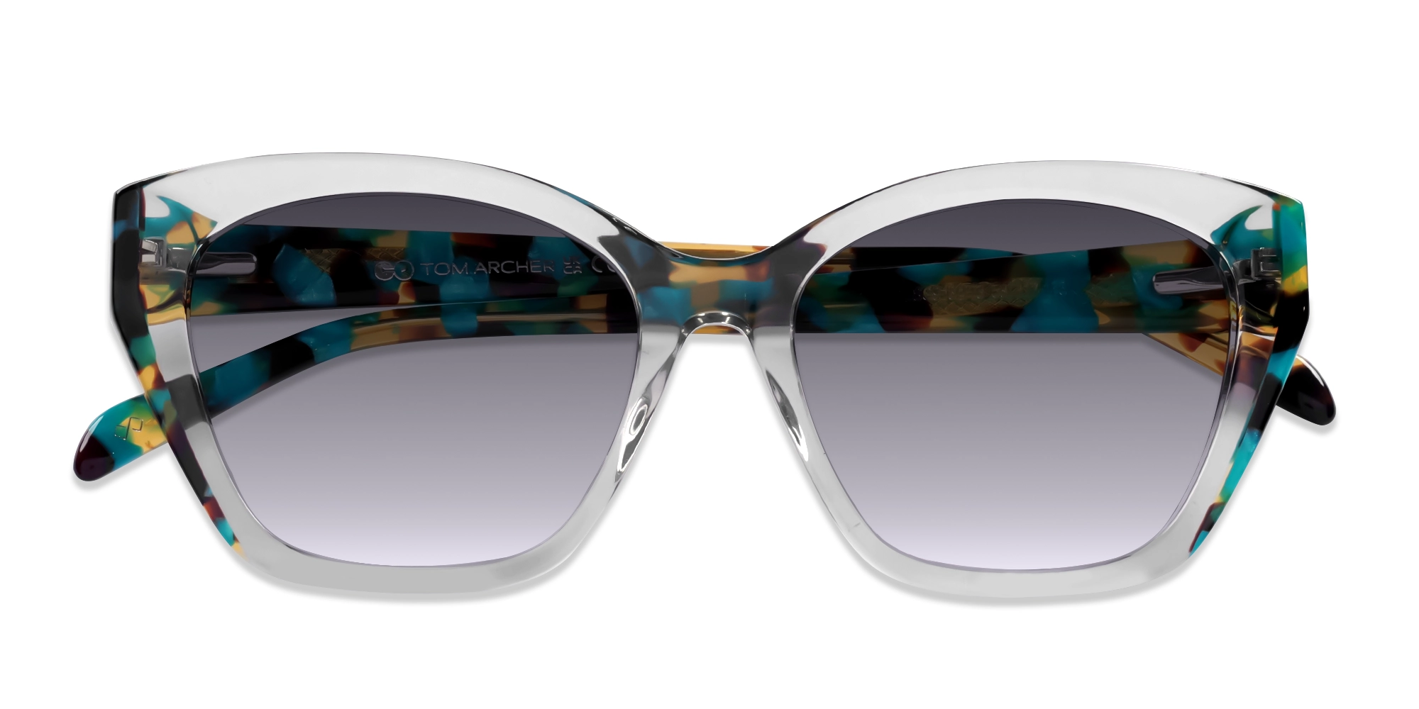 Crystal Gin Green Frame With Light Grey Tint Sunglasses-6
