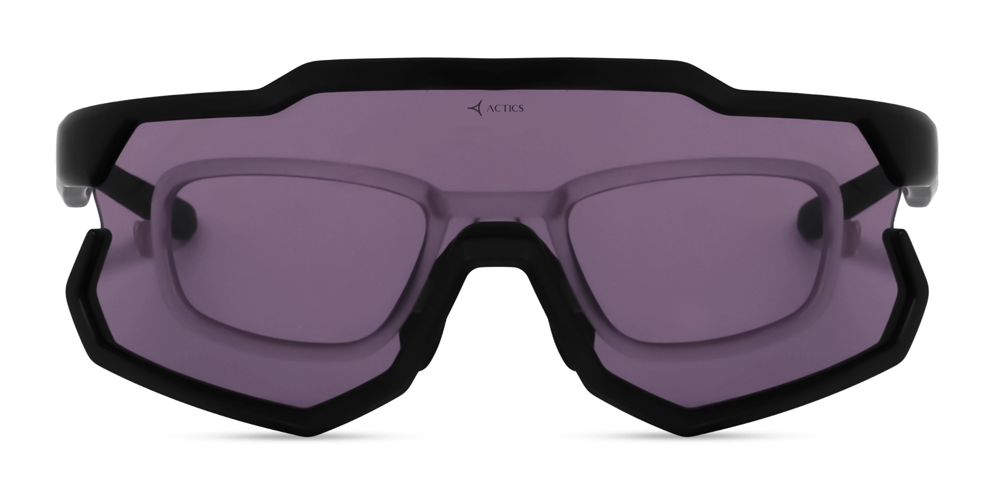 Matte Black Cycling Glasses With Prescription Inserts-1 Matte Black Cycling Glasses With Prescription Inserts-1