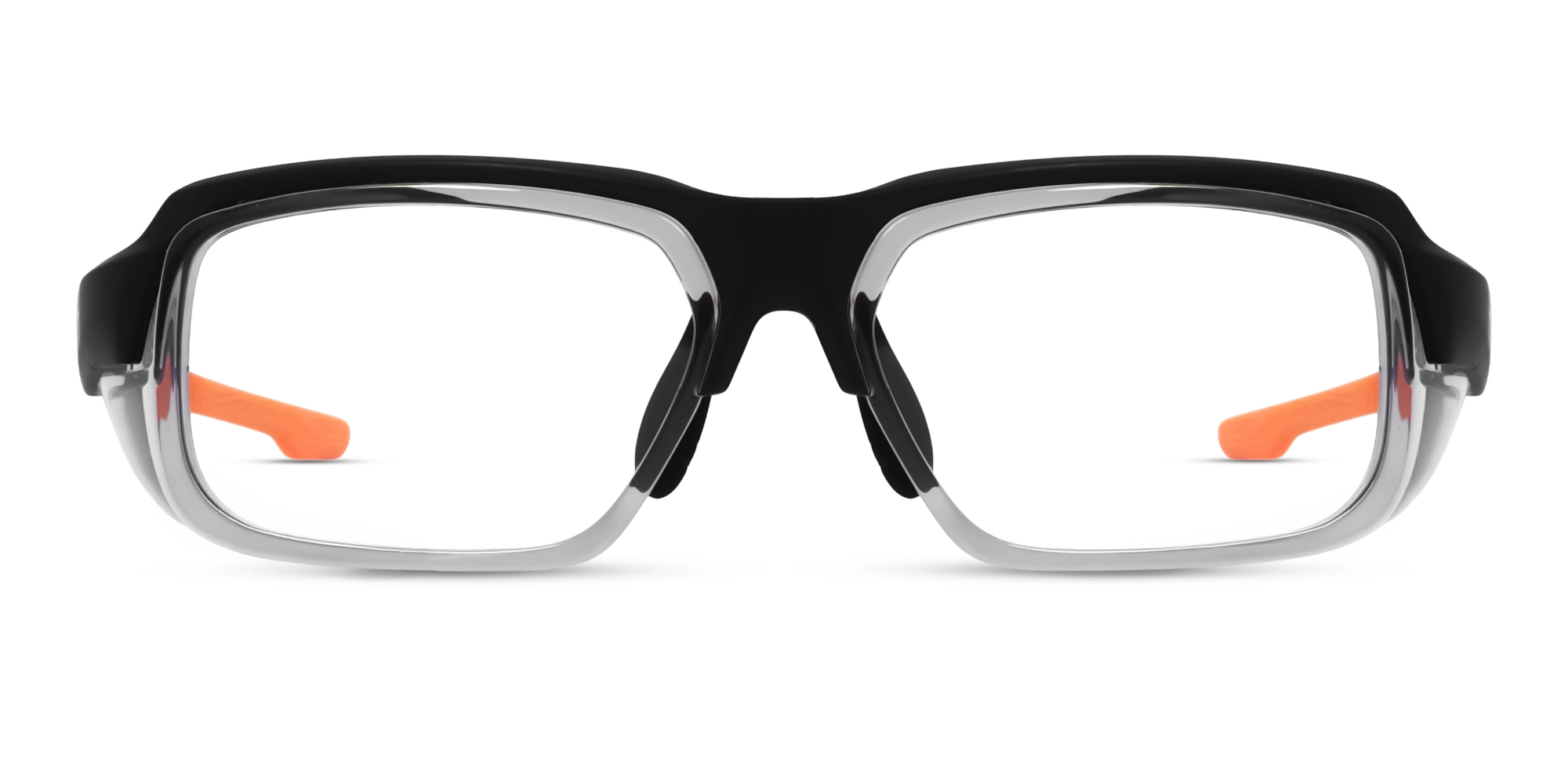 Matte Black Full-Rim Rectangular Sport Eyeglasses-1