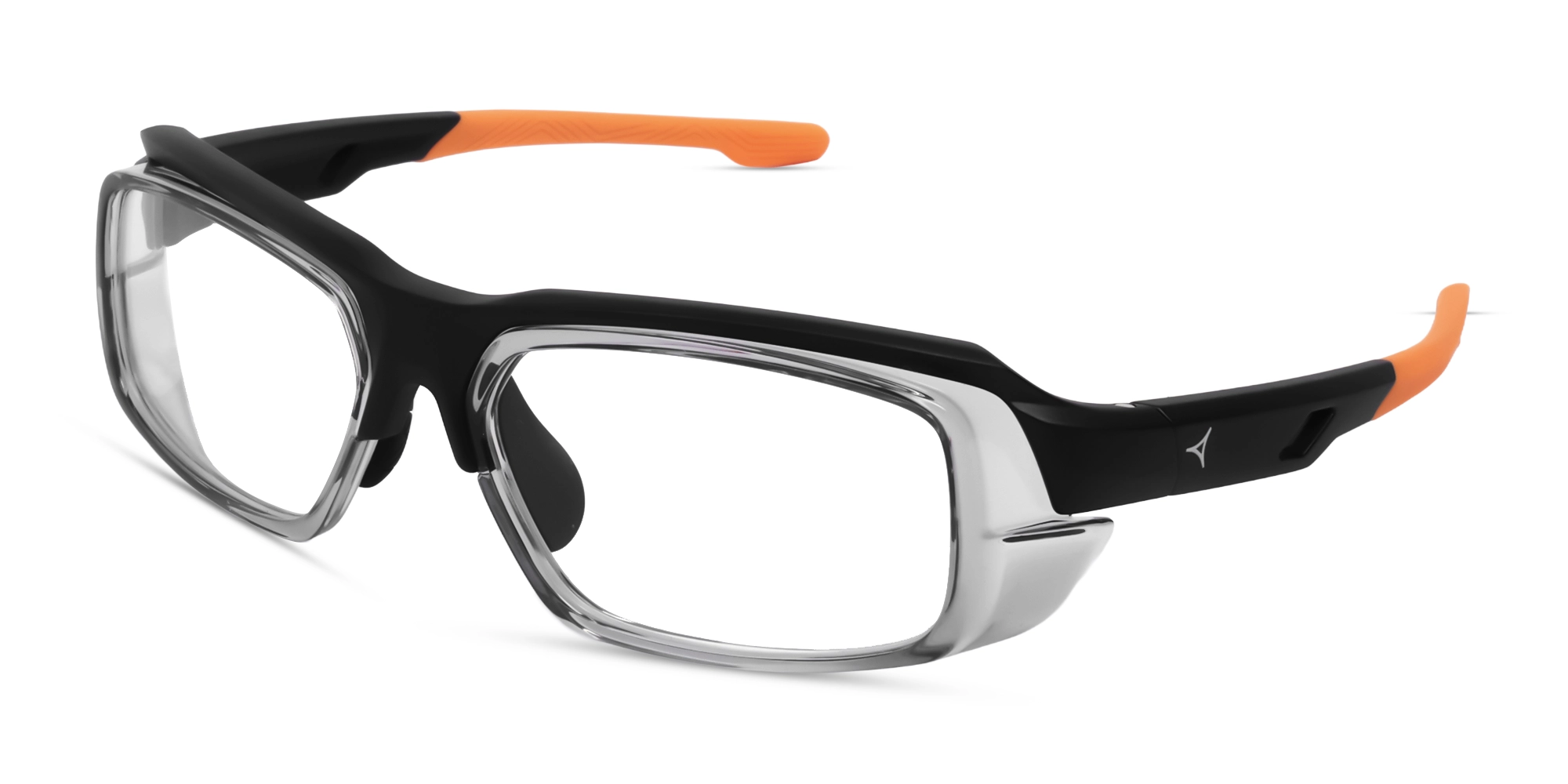 Matte Black Full-Rim Rectangular Sport Eyeglasses-3
