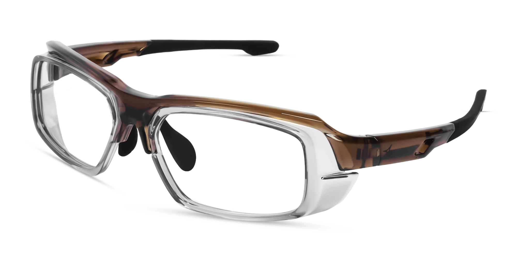Crystal Brown Full-Rim Rectangular Sports Spectacles-3