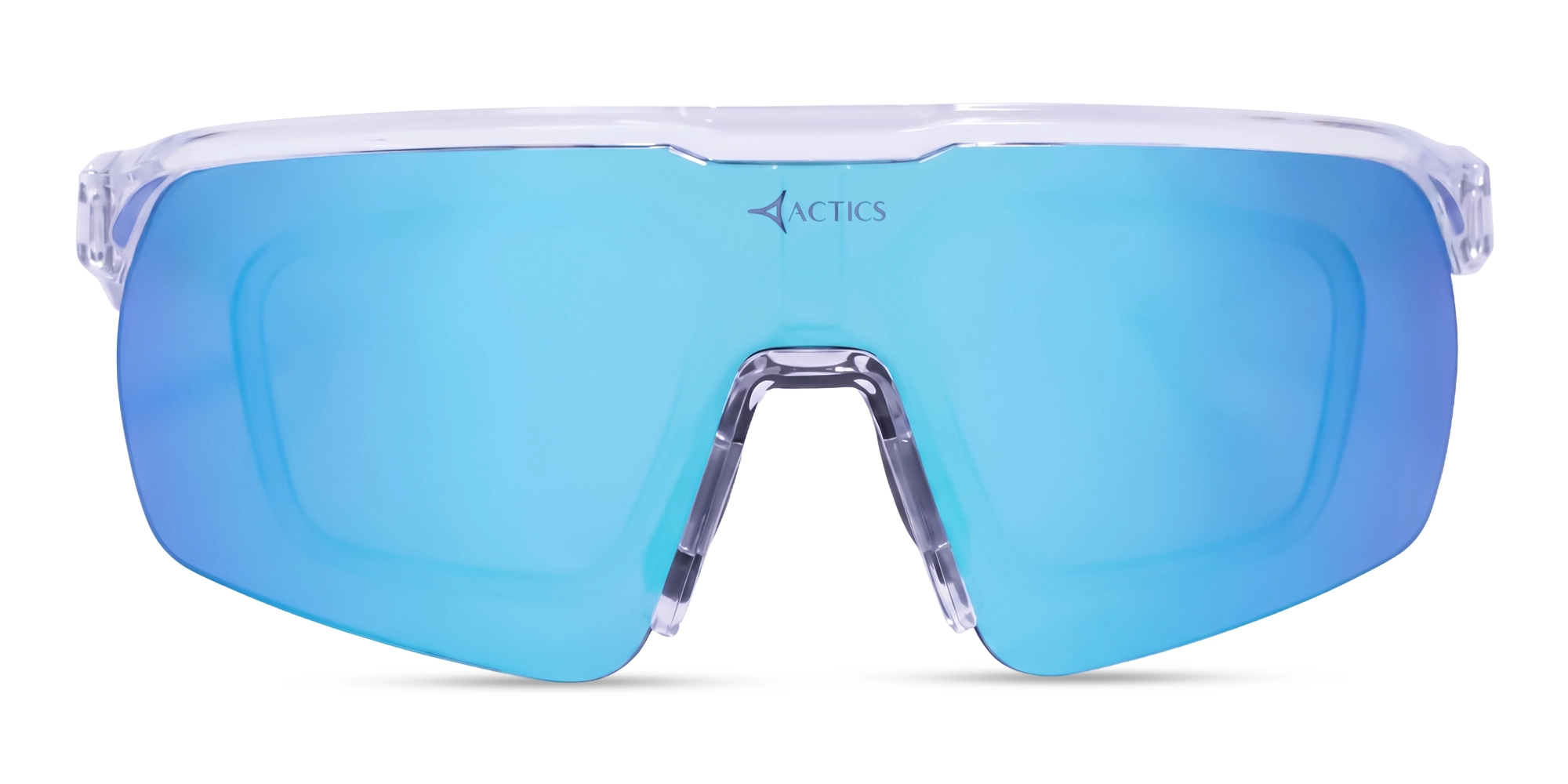 Crystal Clear Half-Rim Frame Sports Eyewear-1 Crystal Clear Half-Rim Frame Sports Eyewear-1