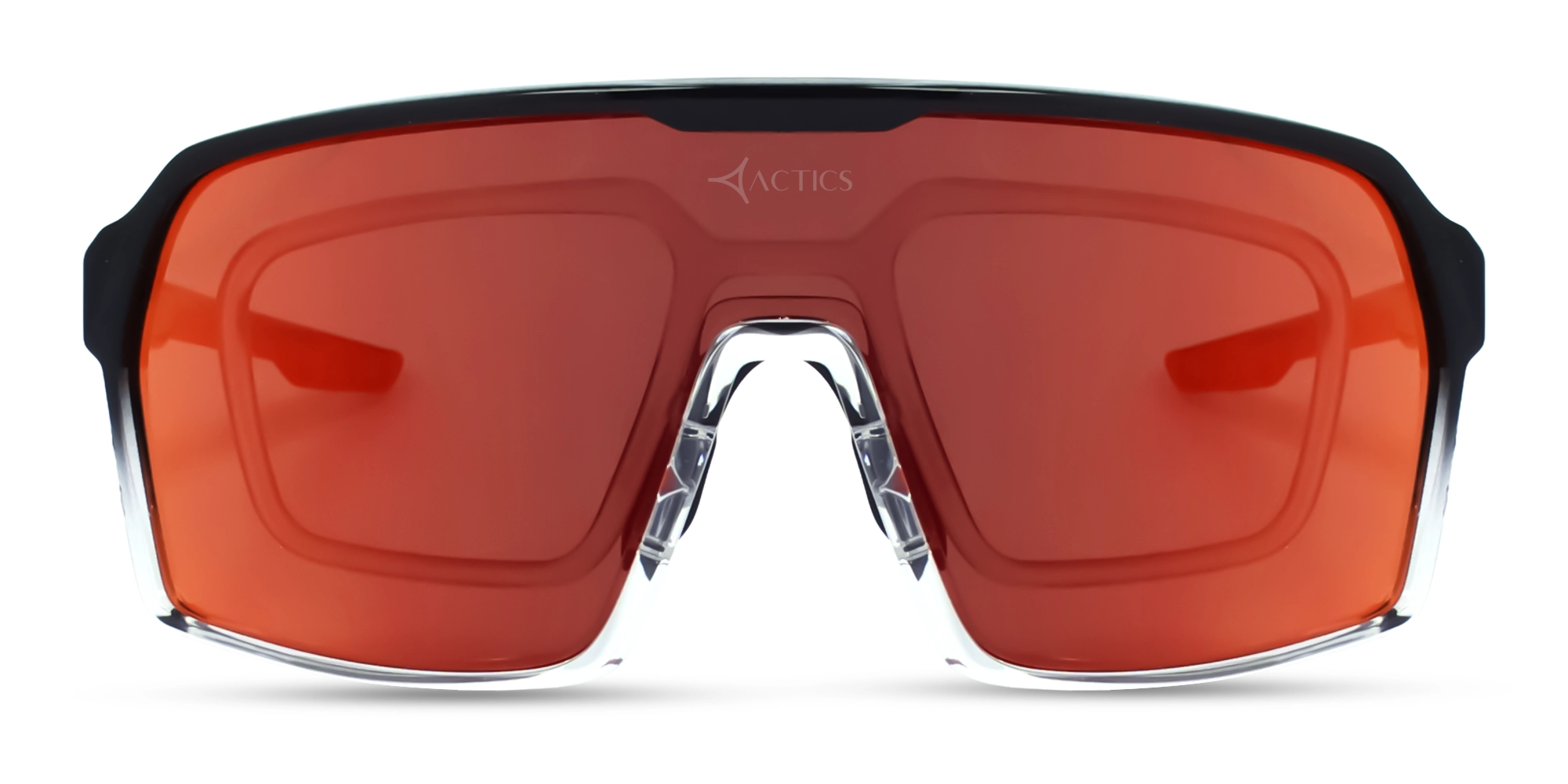 Crystal & Black Gradient Full-Rim Sports Sunglasses-1 Crystal & Black Gradient Full-Rim Sports Sunglasses-1