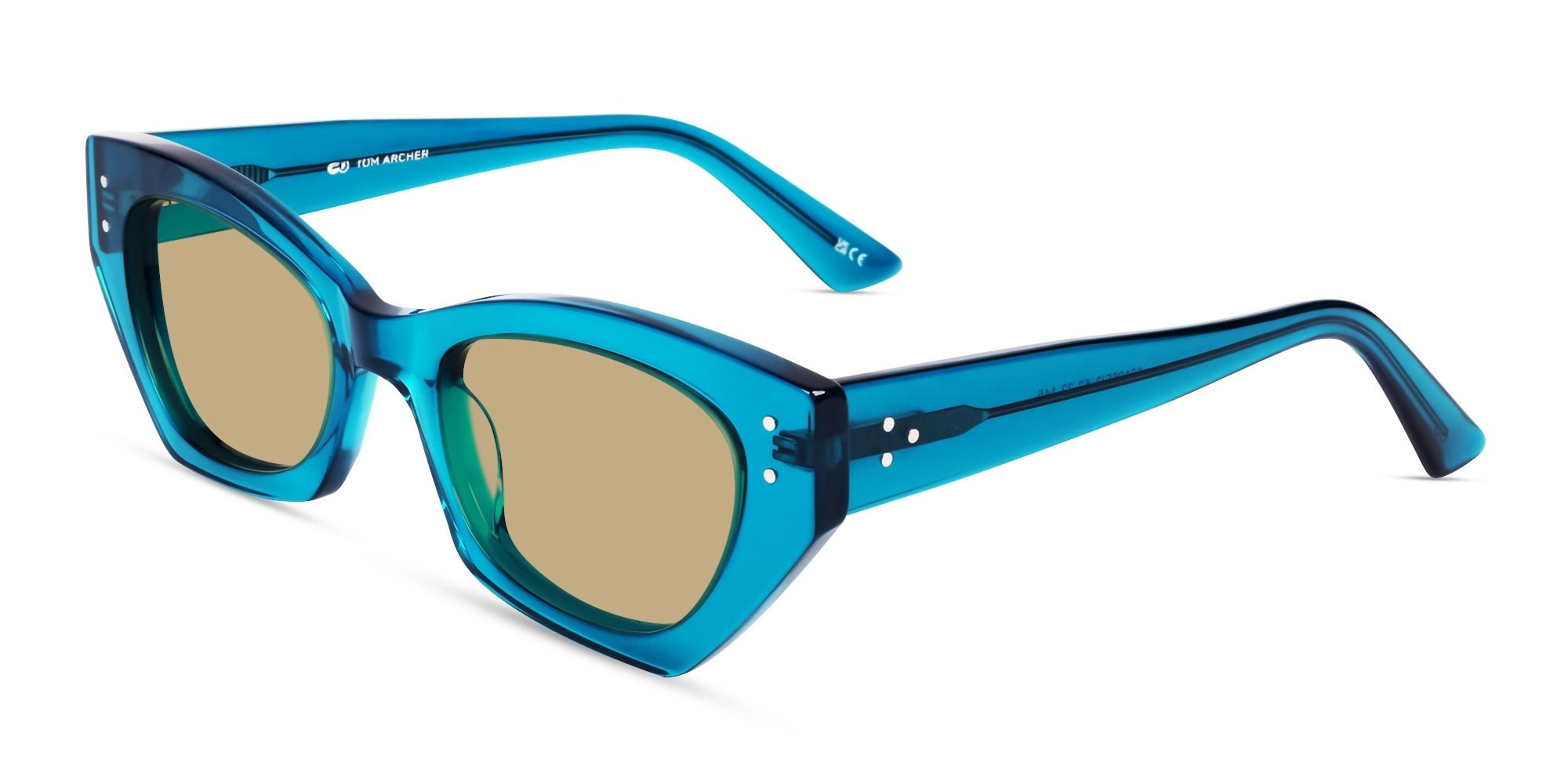 SA6106F/3 - Cyan Cat-eye Sunglasses