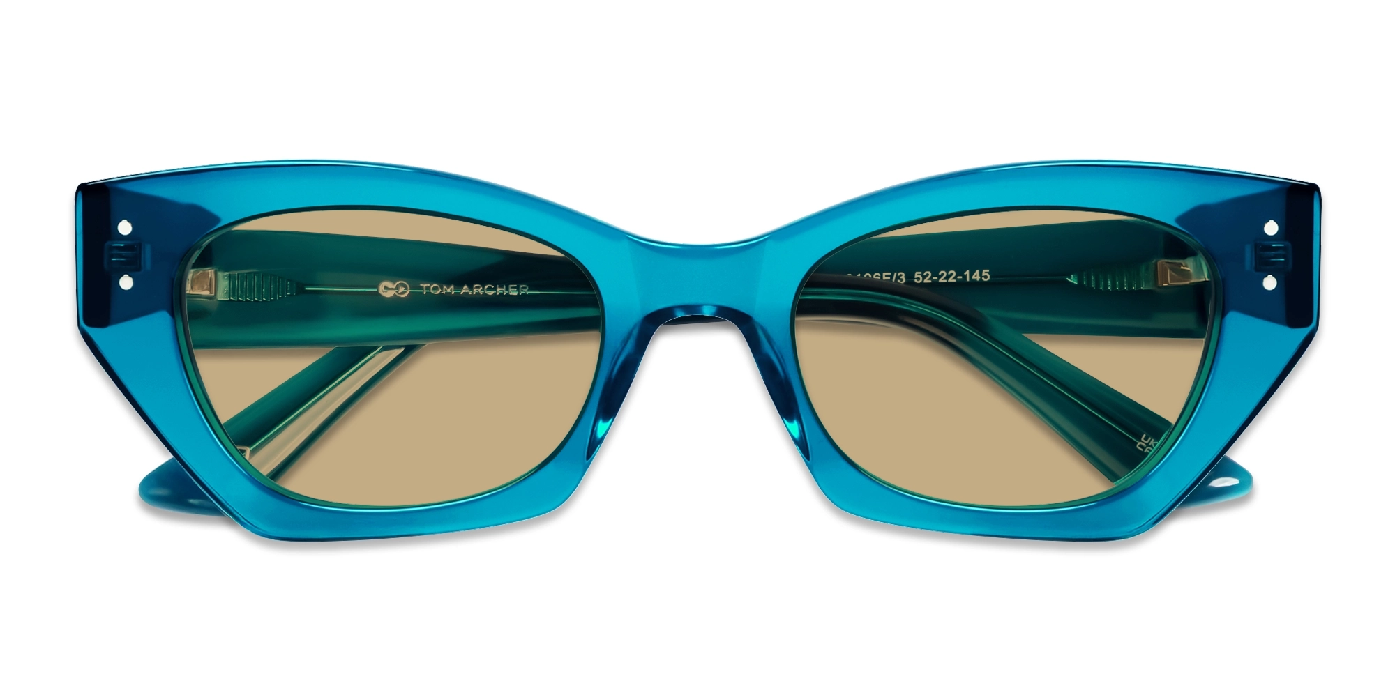 SA6106F/3 - Cyan Cat-eye Sunglasses