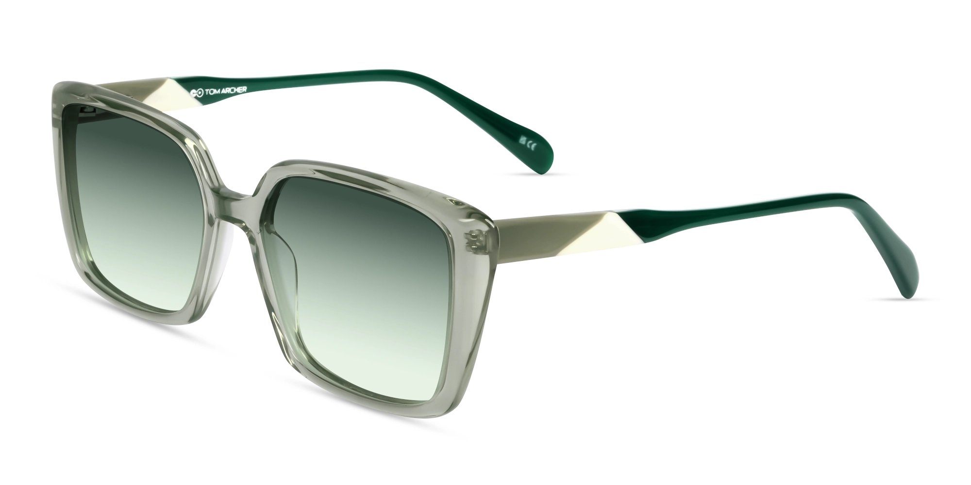 Crystal Mint Green Frame With Green Tint Sunglasses-3 Crystal Mint Green Frame With Green Tint Sunglasses-3