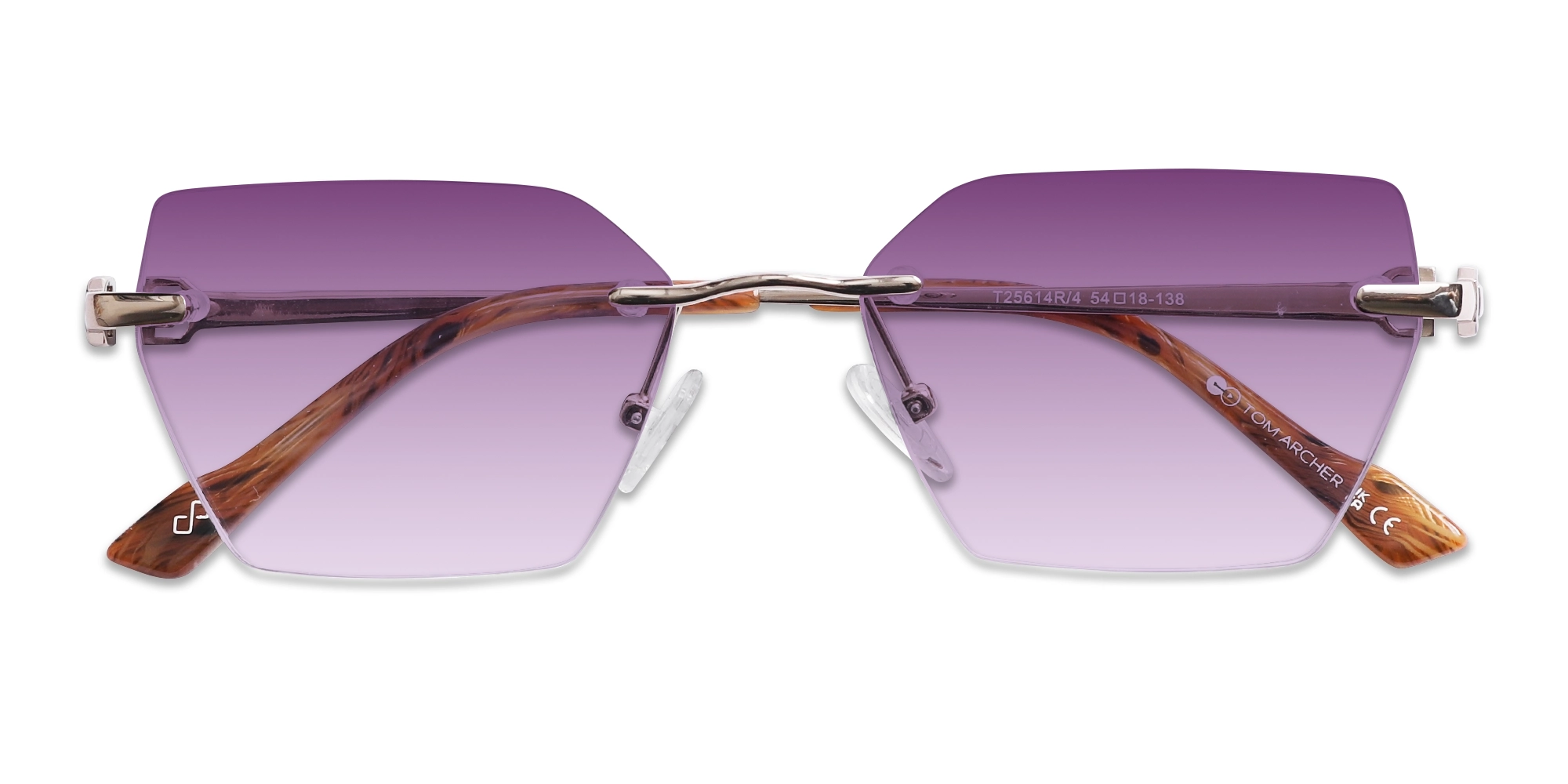 Silver Geometric Lightweight With Purple Tint-6