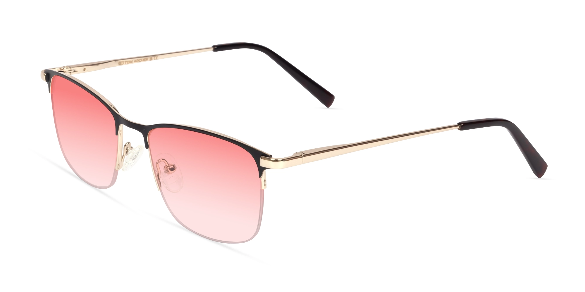 Small Matte Brown Square Frame Sunglasses-3