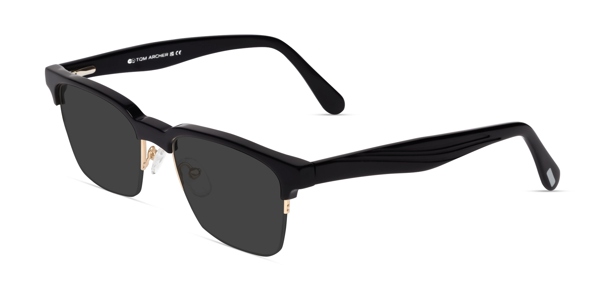 STL6044F/1 - Black Half Rim Rectangle