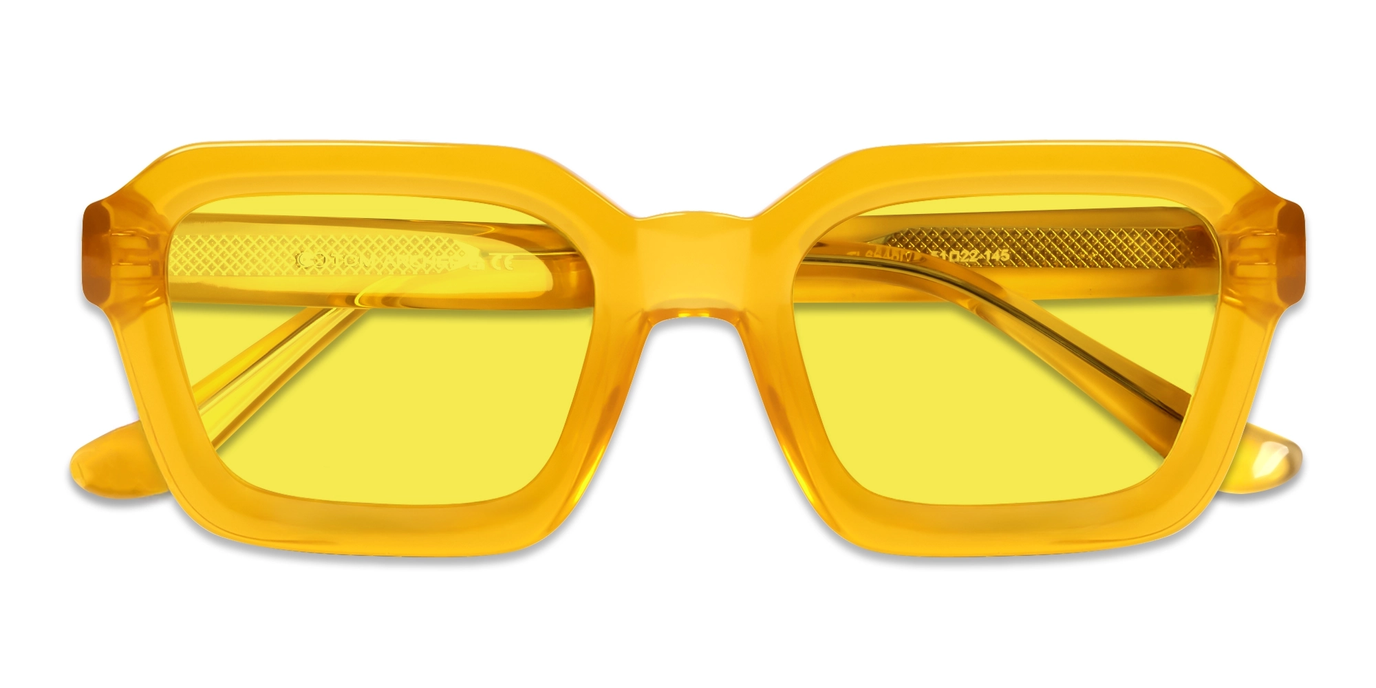 STL6648F/2 - Yellow Geometric Sunglasses