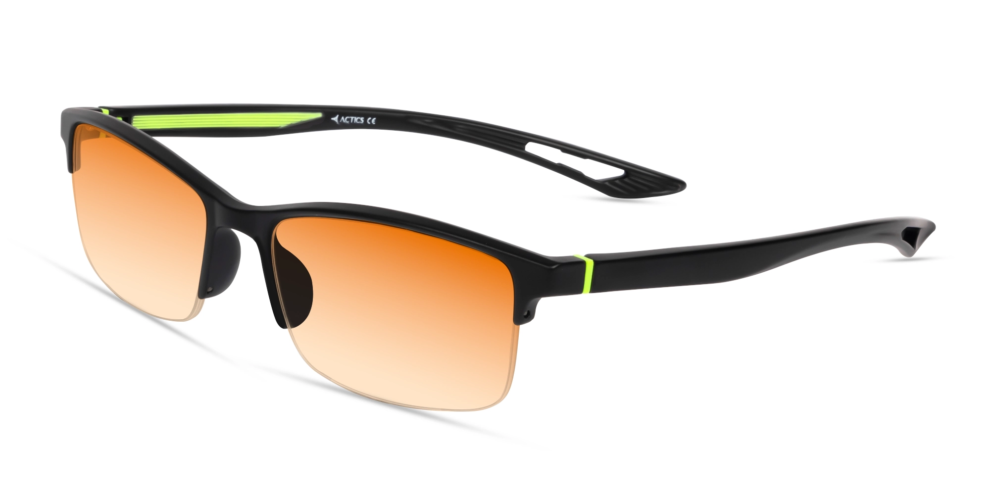 Sports Black & Neon Rectangular Sunglasses-3 Sports Black & Neon Rectangular Sunglasses-3
