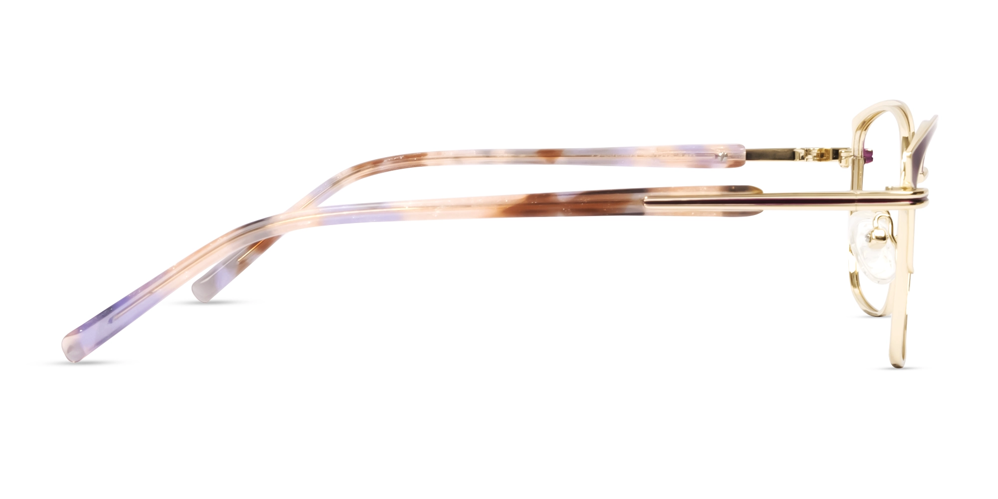 Metallic Purple & Champagne Gold Cat-eye Glasses-4