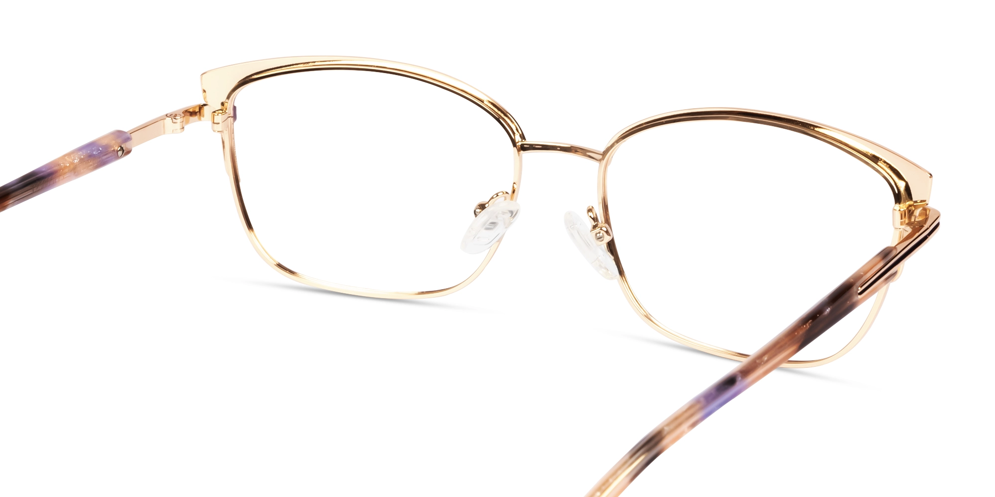 Metallic Purple & Champagne Gold Cat-eye Glasses-5