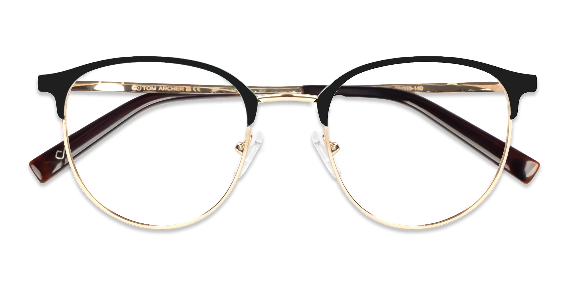 Matte Black & Champagne Gold Browling Glasses-6