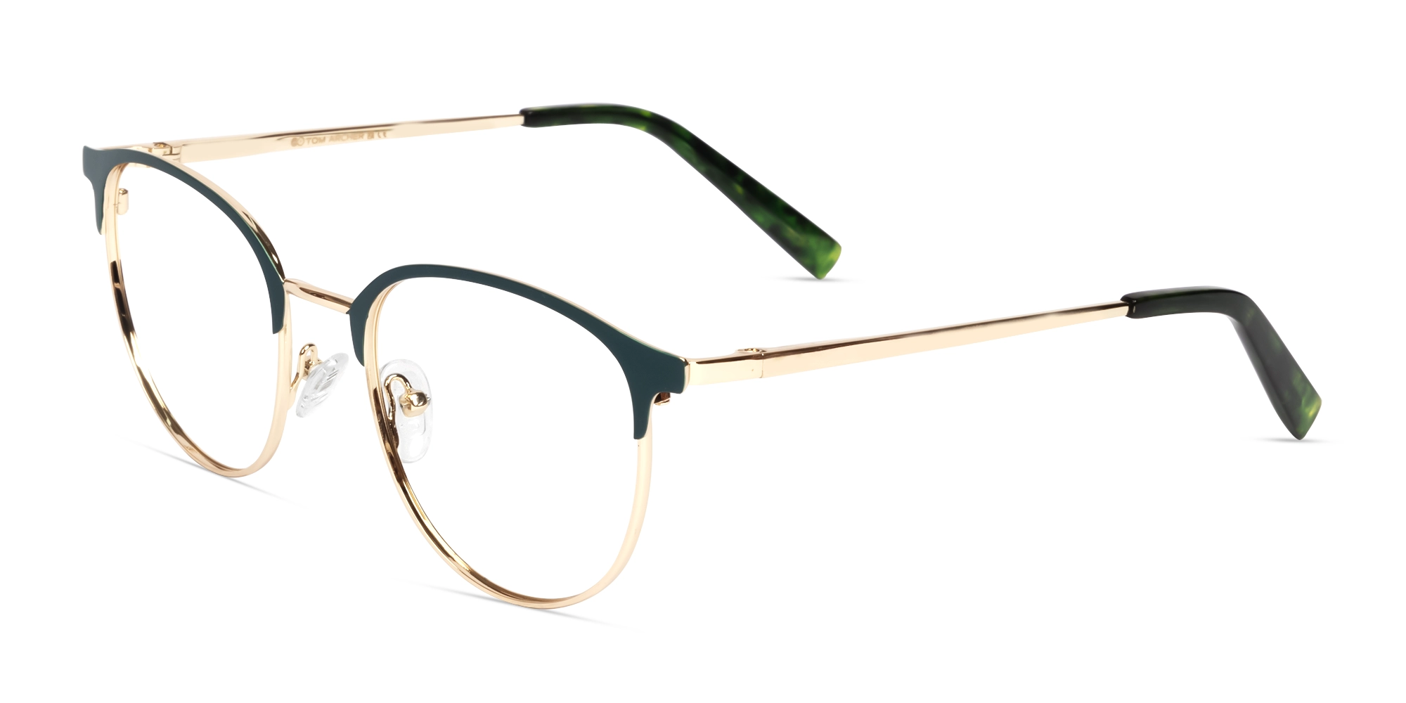Matte Green & Champagne Gold Browling Glasses-3