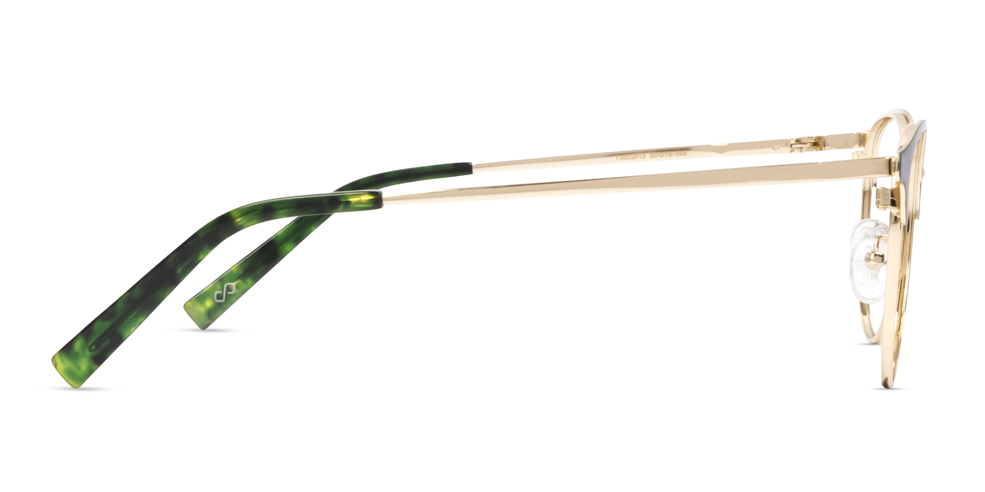 Matte Green & Champagne Gold Browling Glasses-4