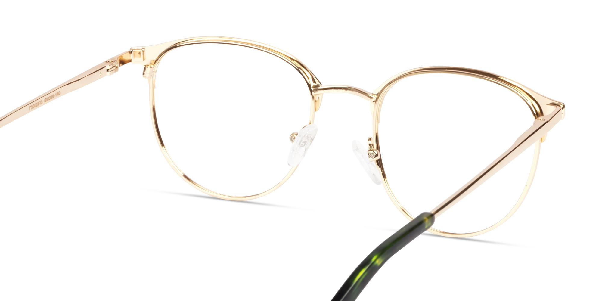 Matte Green & Champagne Gold Browling Glasses-5