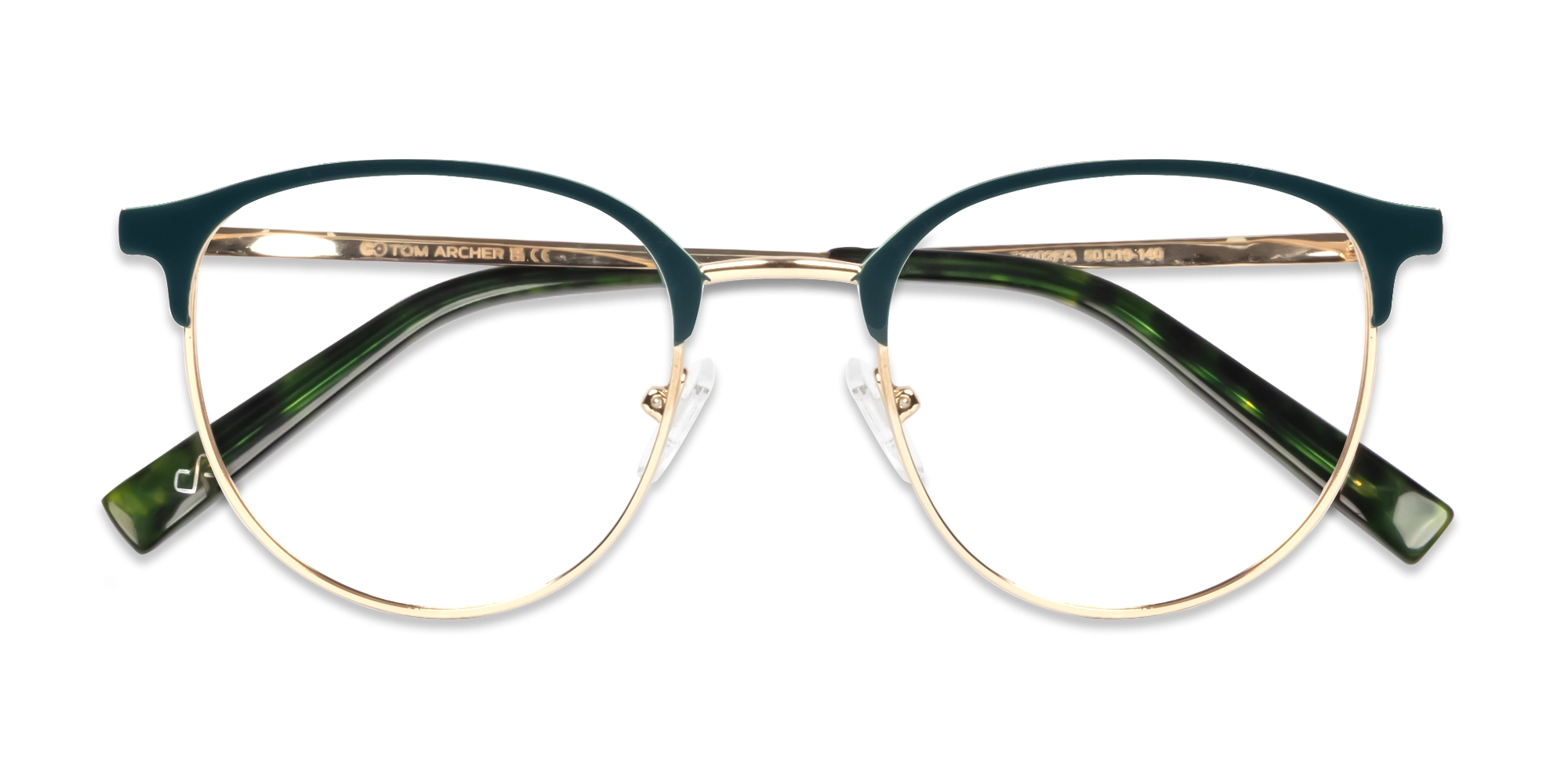 Matte Green & Champagne Gold Browling Glasses-6