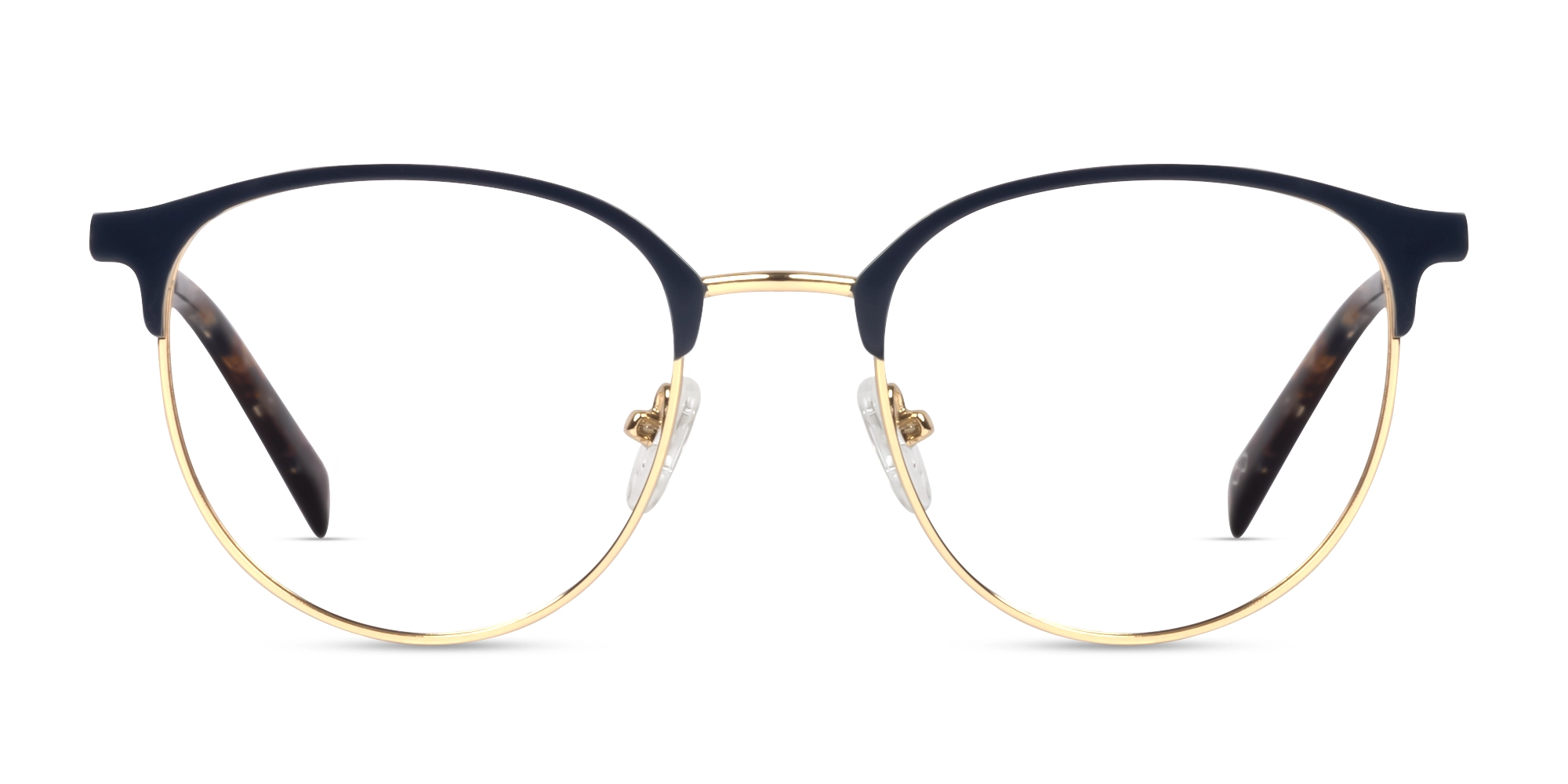 Matte Blue & Champagne Gold Browling Glasses-1