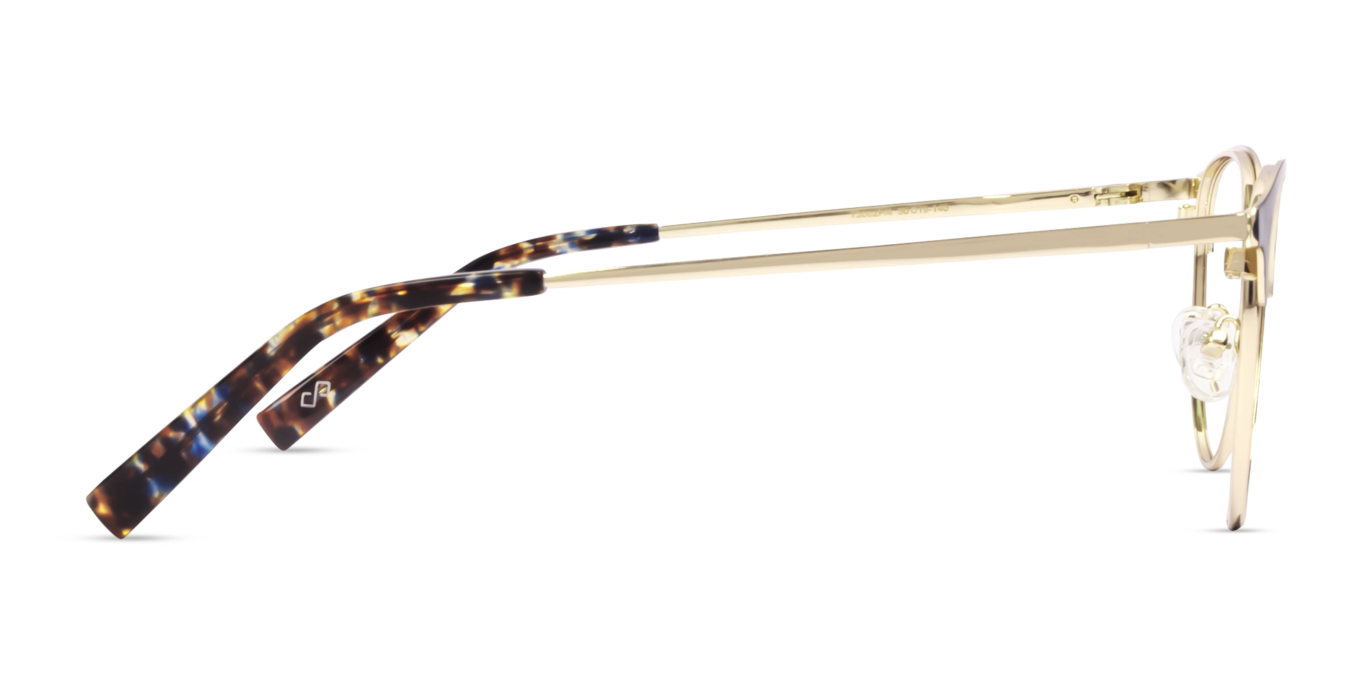 Matte Blue & Champagne Gold Browling Glasses-4