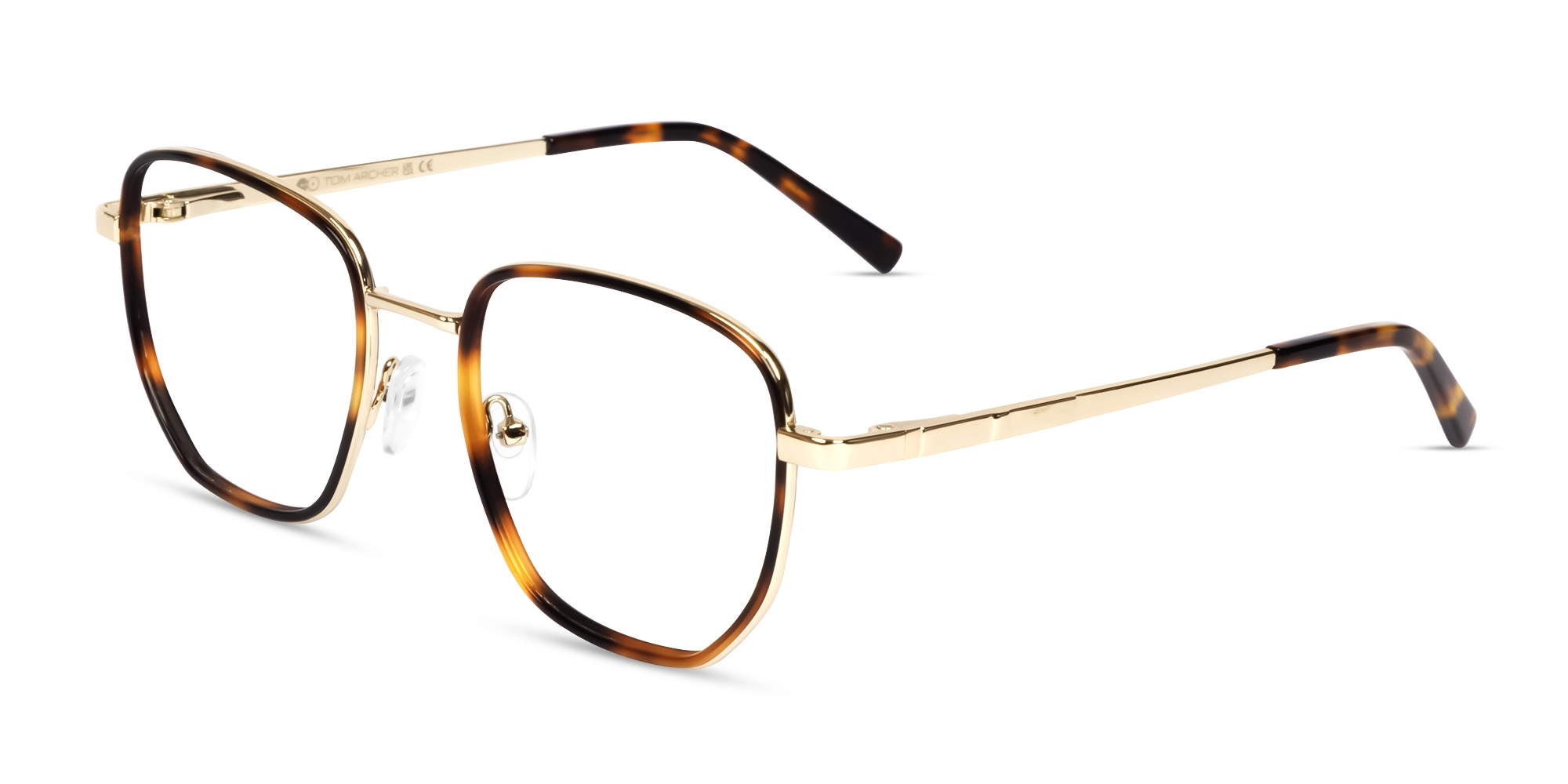 Tortoise & Champagne Gold Geometric Glasses-3 Tortoise & Champagne Gold Geometric Glasses-3