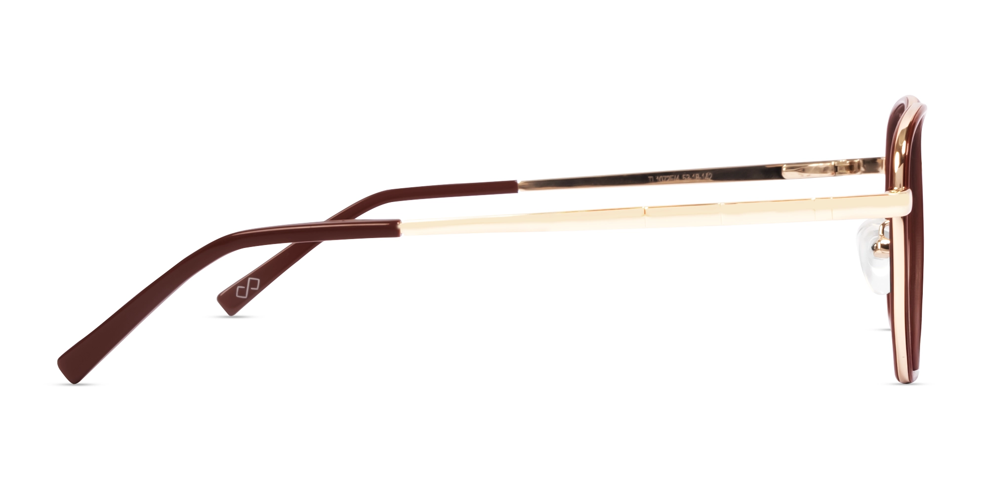 Chestnut & Gold Geometric Glasses-4