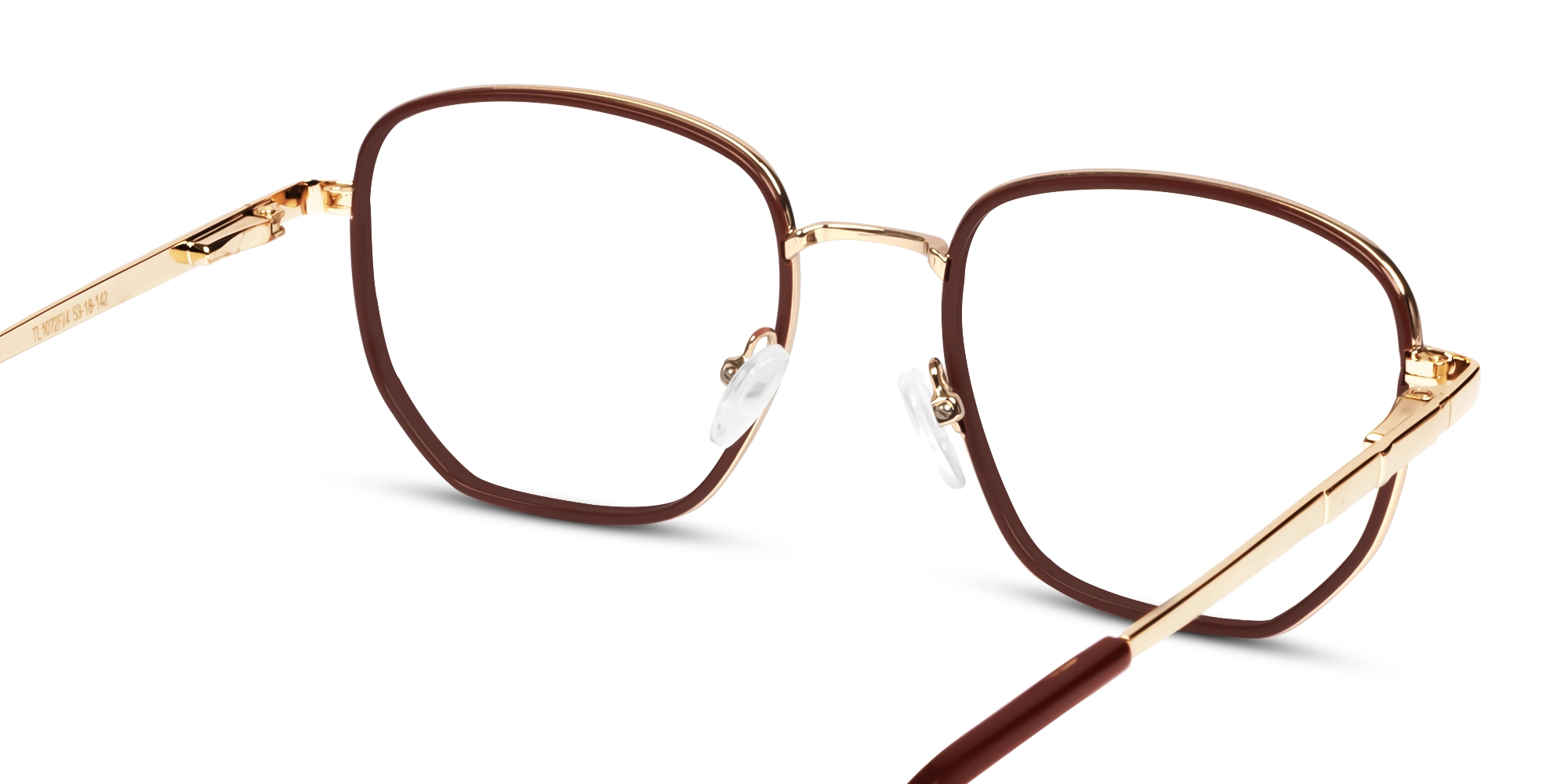 Chestnut & Gold Geometric Glasses-5