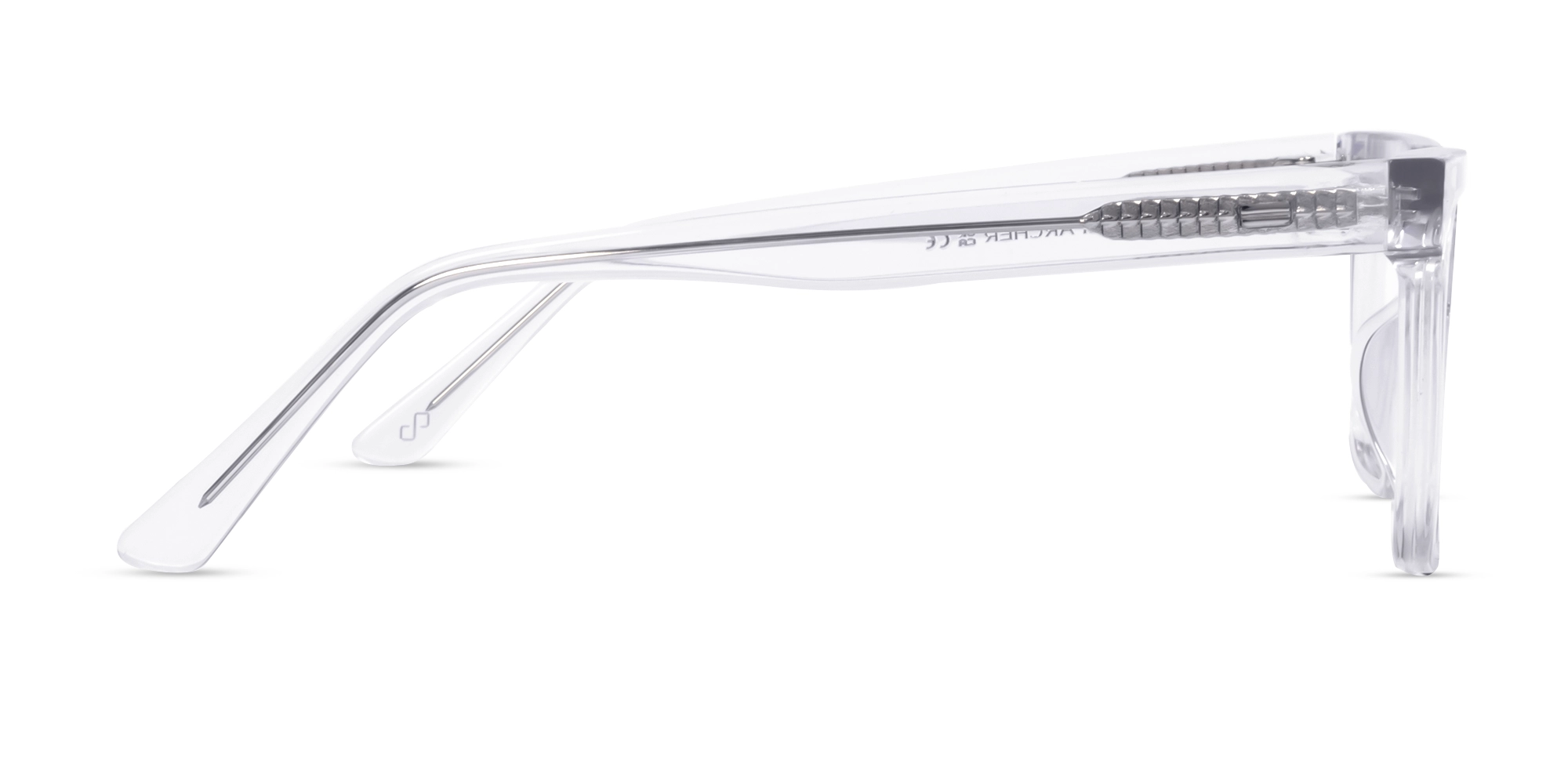 Crystal Clear Square Acetate Full-Rim Glasses-4