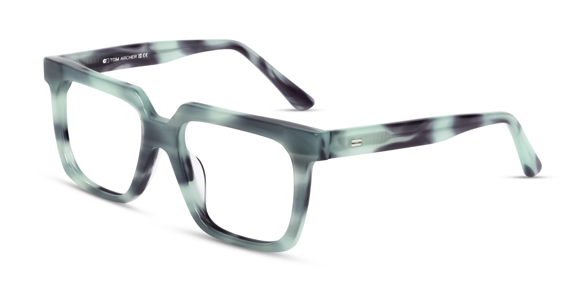 Teal Grotto Square Fullrim Glasses-3
