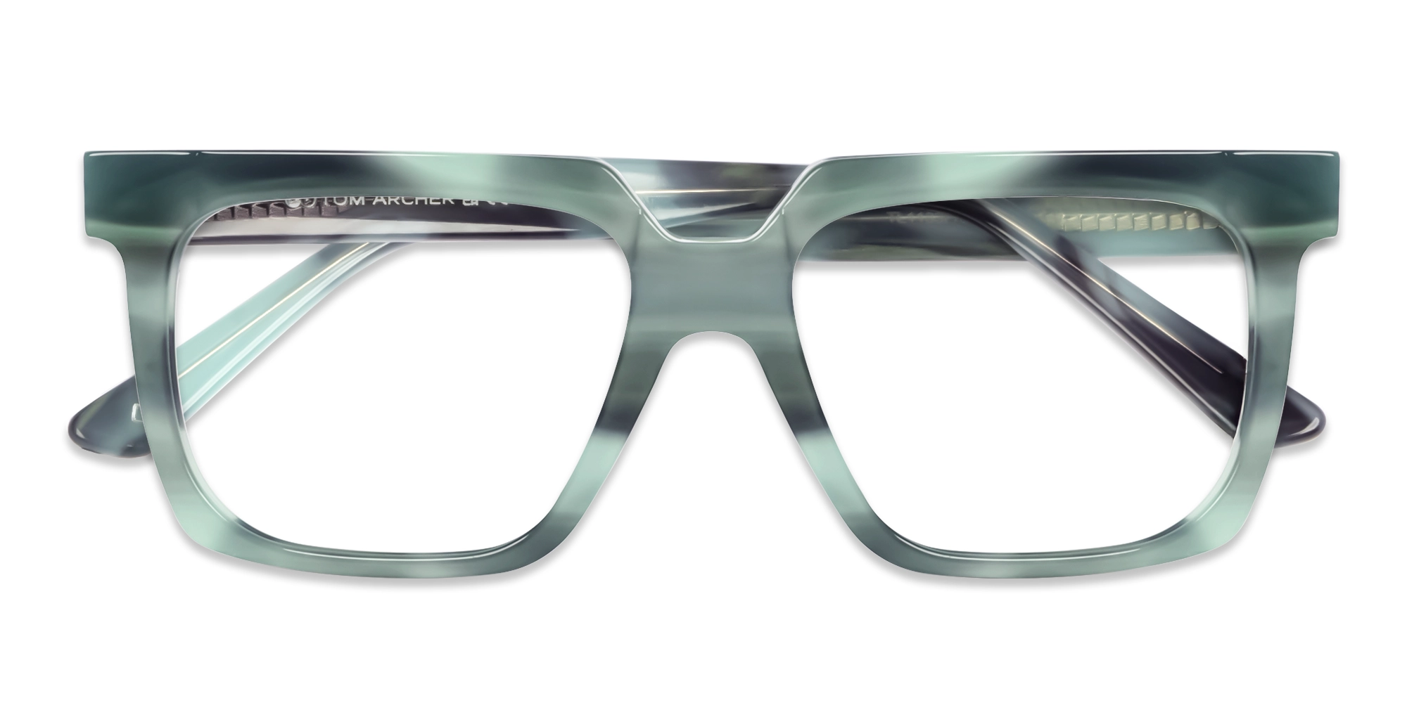 Teal Grotto Square Fullrim Glasses-6
