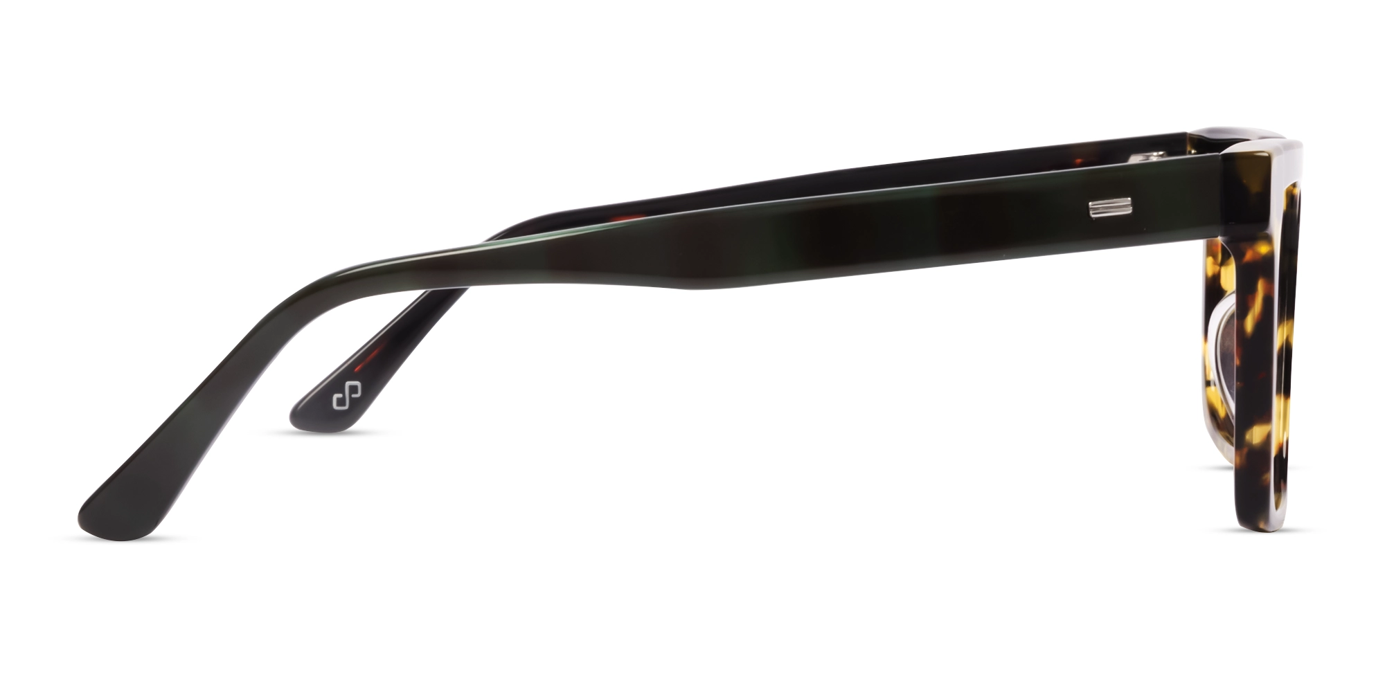 Tortoise Square Acetate Full-Rim Glasses-4