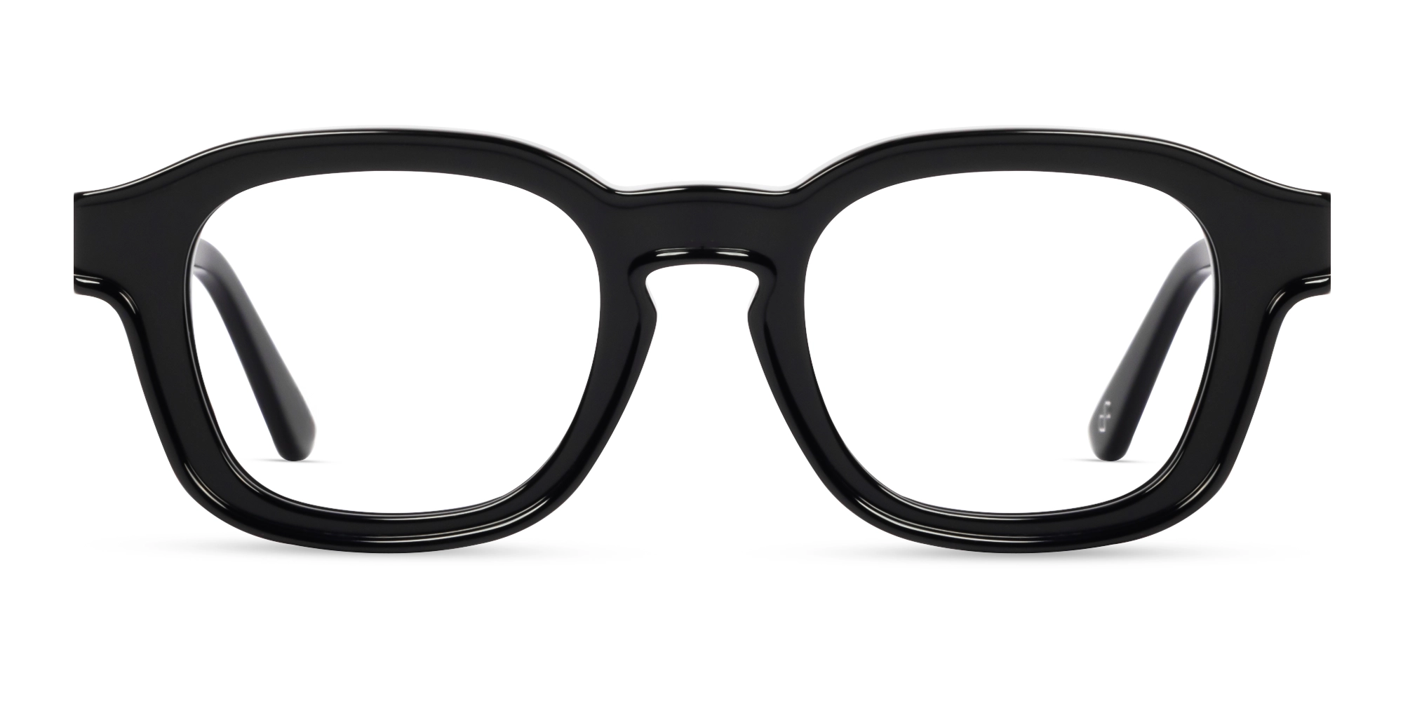 Black Square Full-Rim Acetate Glasses-1 Black Square Full-Rim Acetate Glasses-1