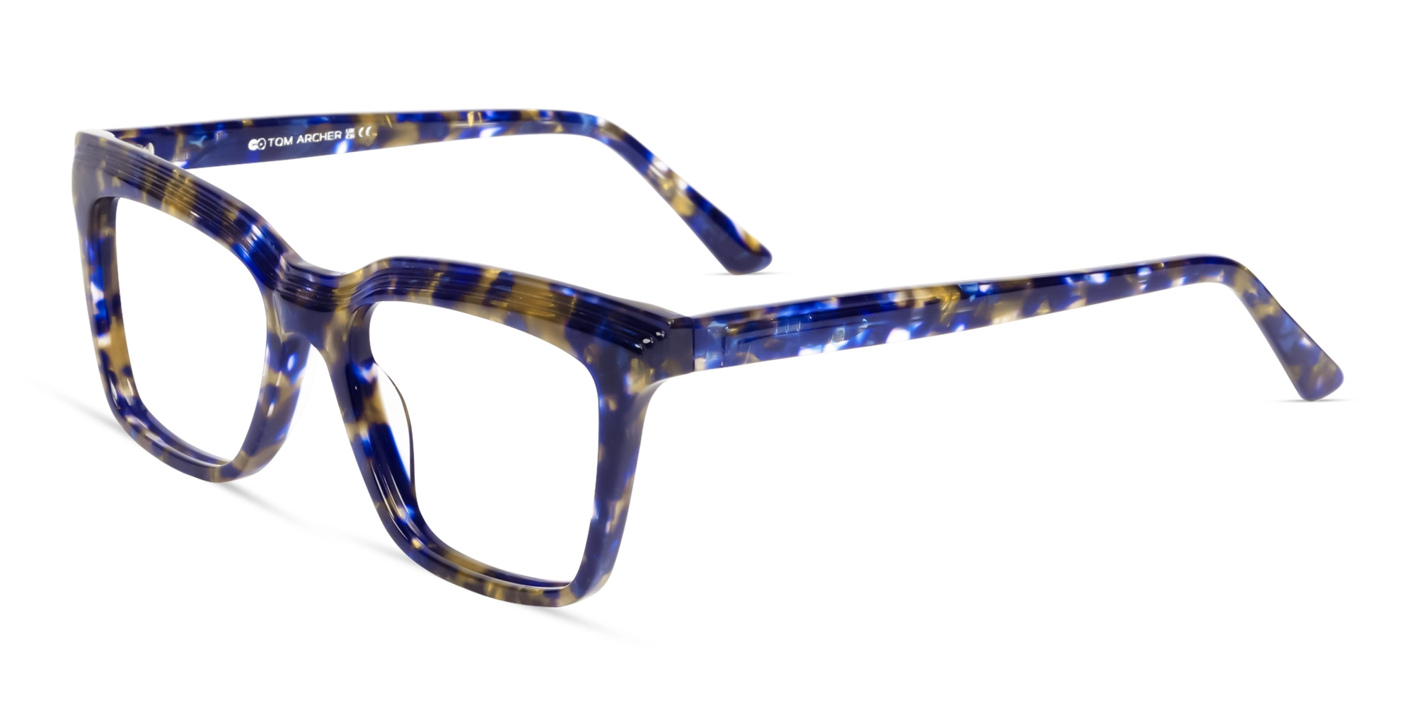 Blue Marble Square Full-Rim Acetate Glasses-2 Blue Marble Square Full-Rim Acetate Glasses-2