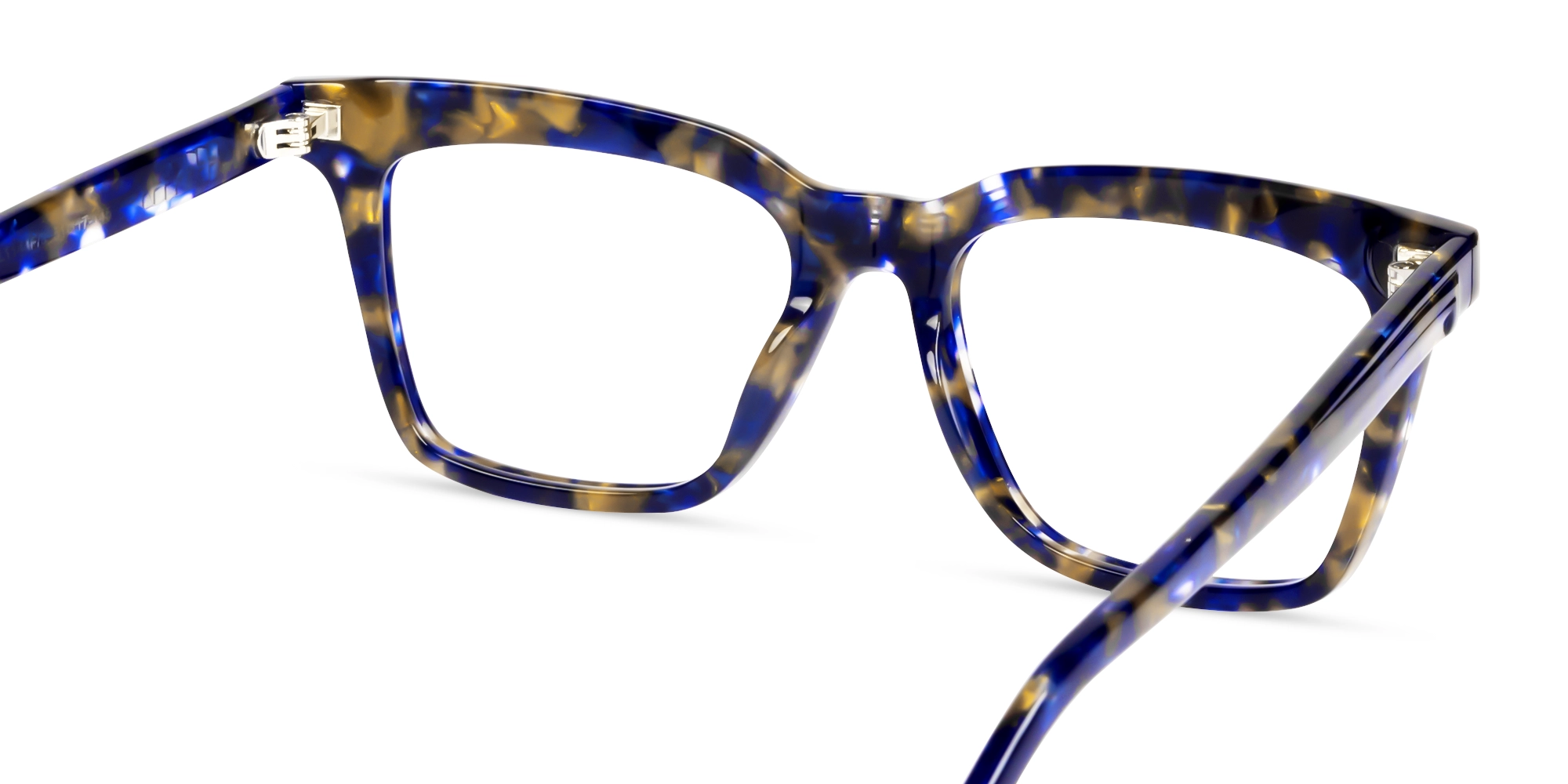 Blue Marble Square Full-Rim Acetate Glasses-4
