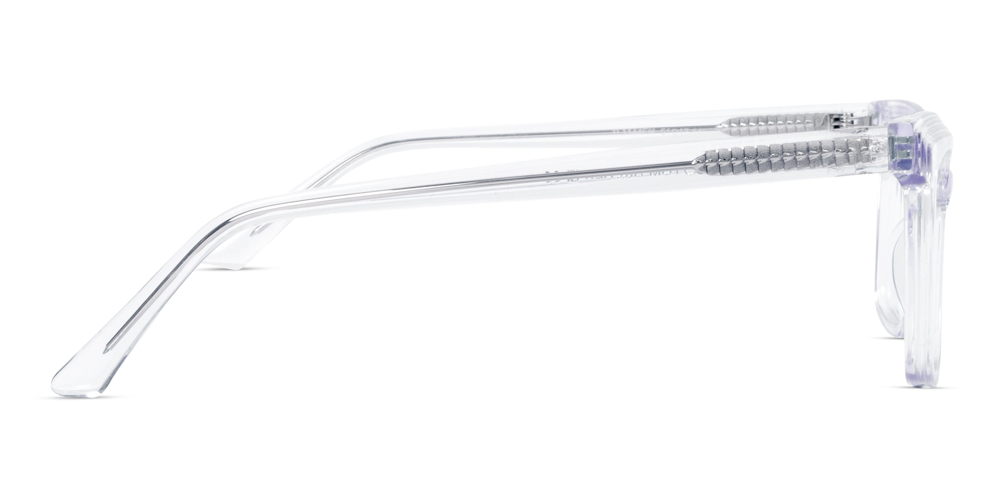 Crystal Clear Square Full-Rim Acetate Glasses-3