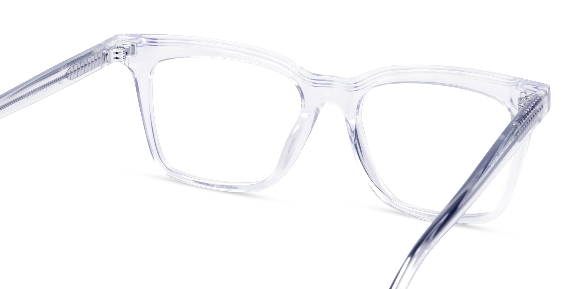 Crystal Clear Square Full-Rim Acetate Glasses-4