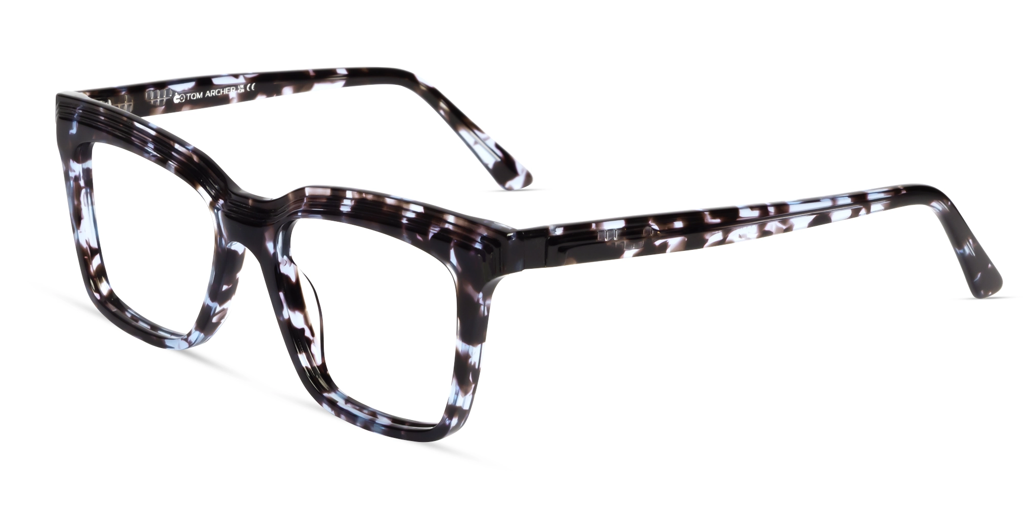 Blue Tortoise Square Fullrim Glasses-2