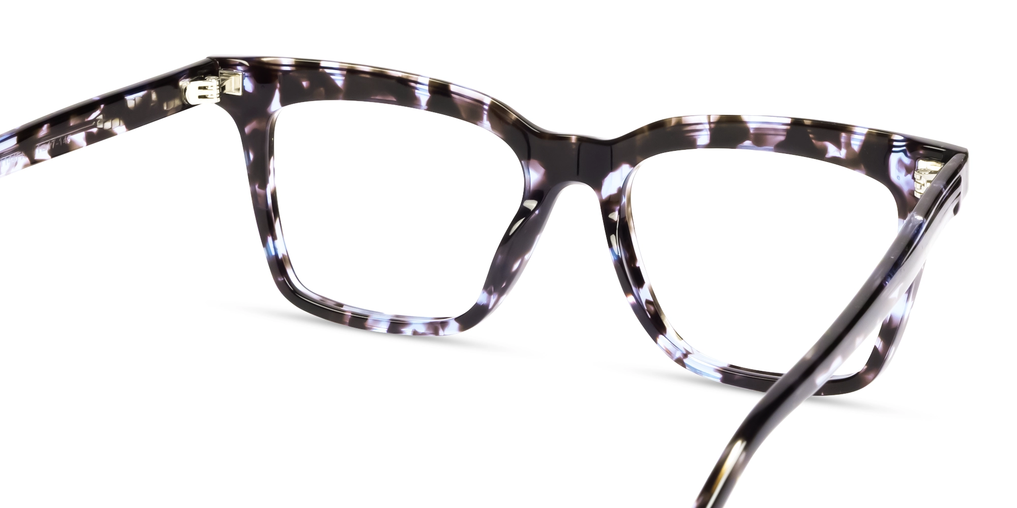 Blue Tortoise Square Fullrim Glasses-4