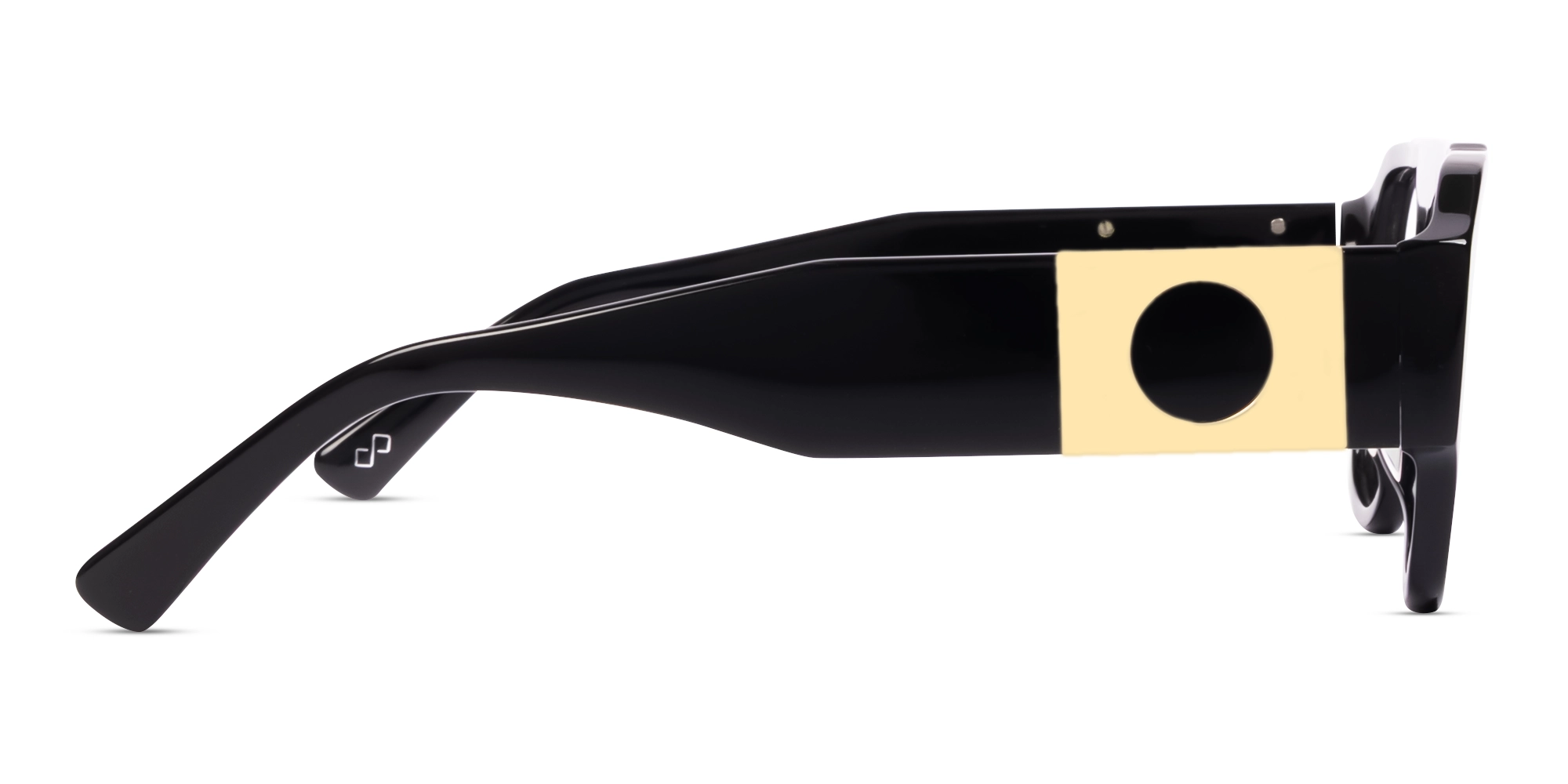 Pilot Black Oversized Fullrim Glasses-3